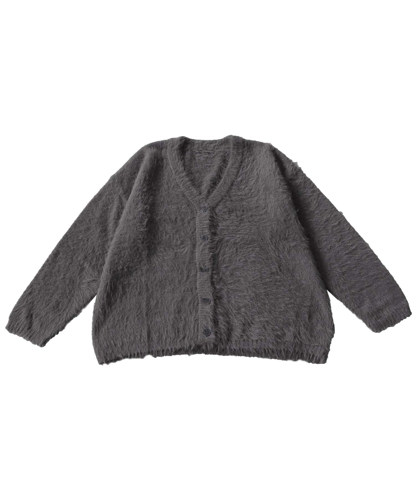 Ladies Shaggy Cardigan Long Sleeve