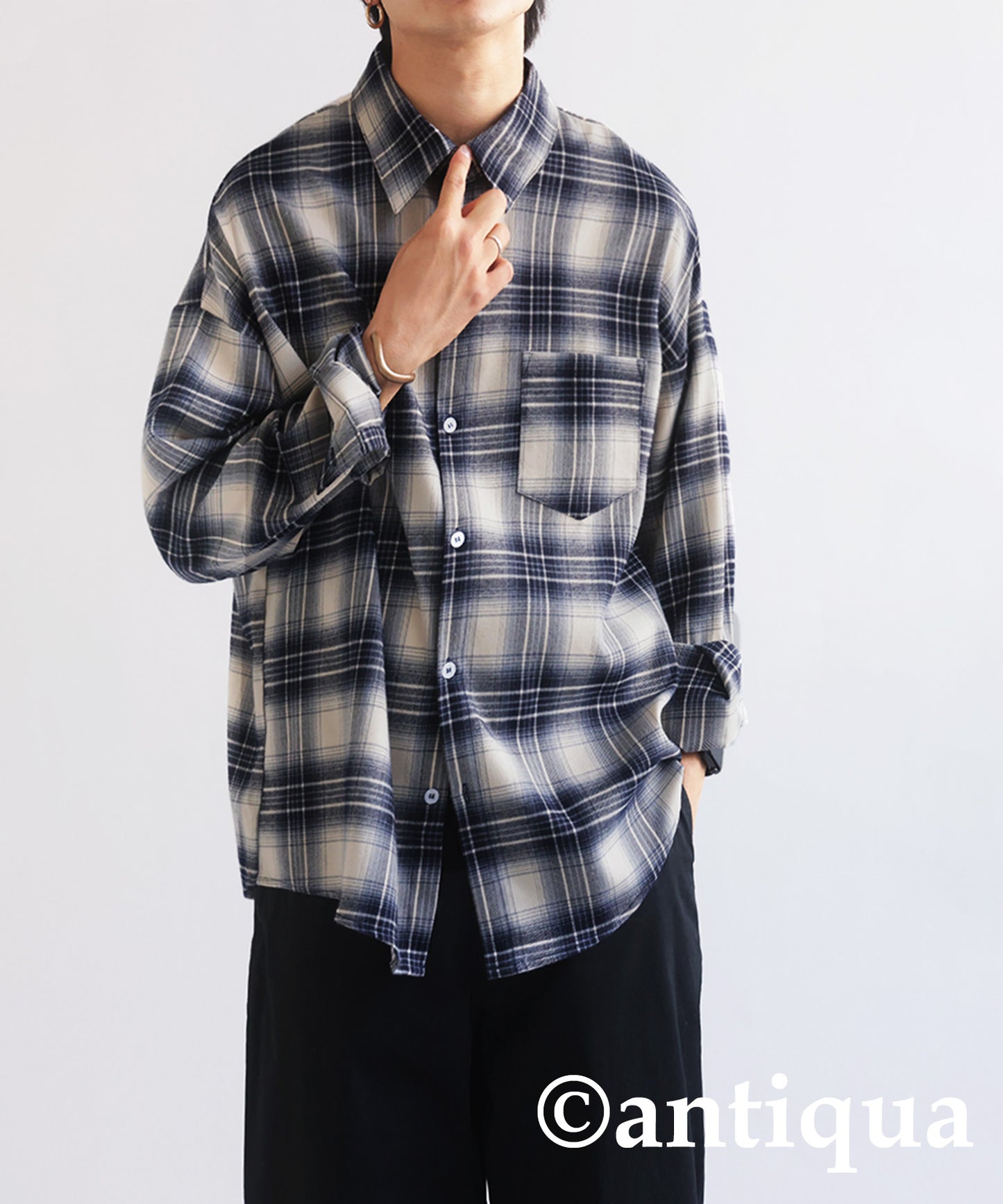 Men's Long Sleeve Shirt Plaid