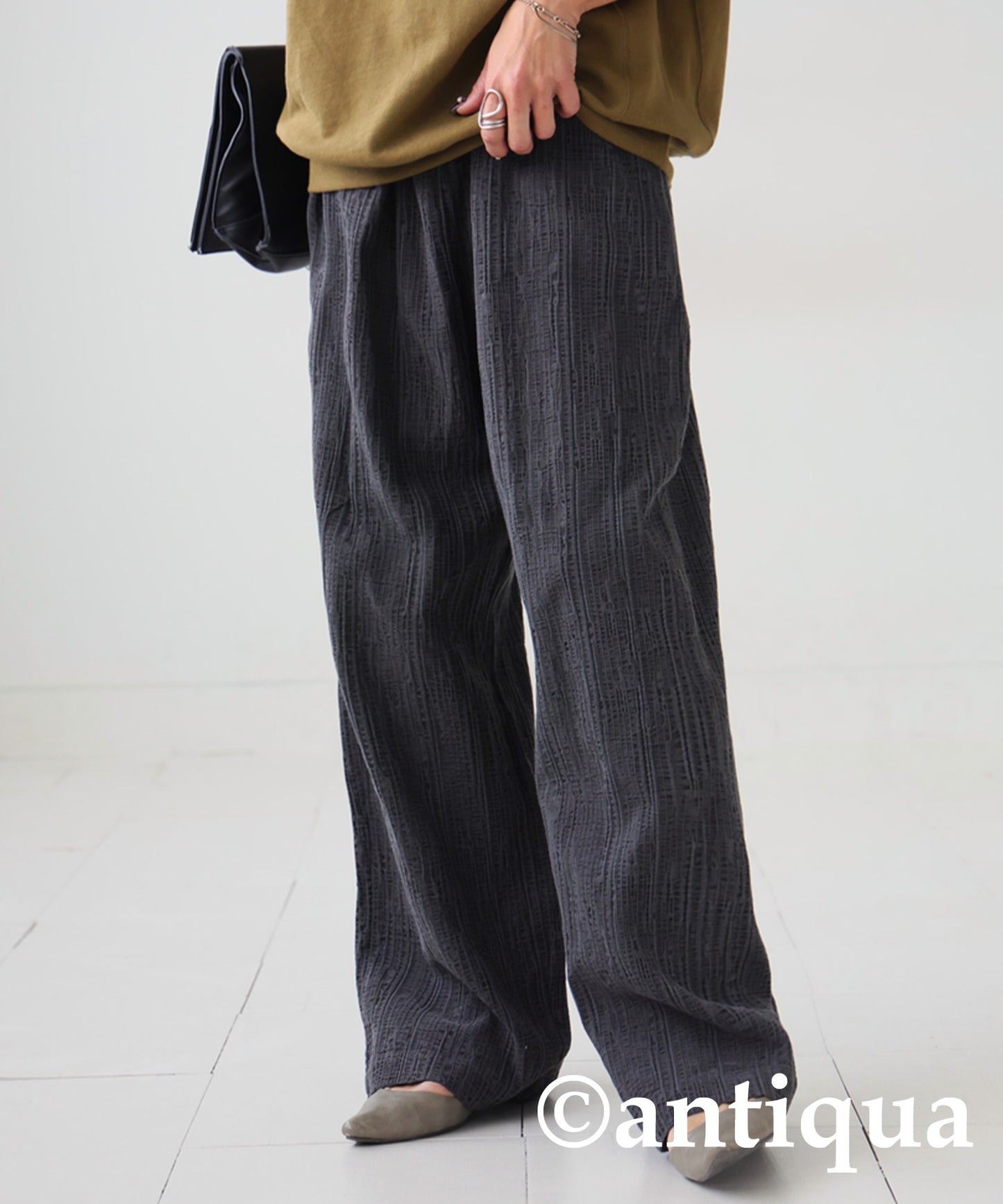 Cotton Linen Wide Straight Pants Ladies