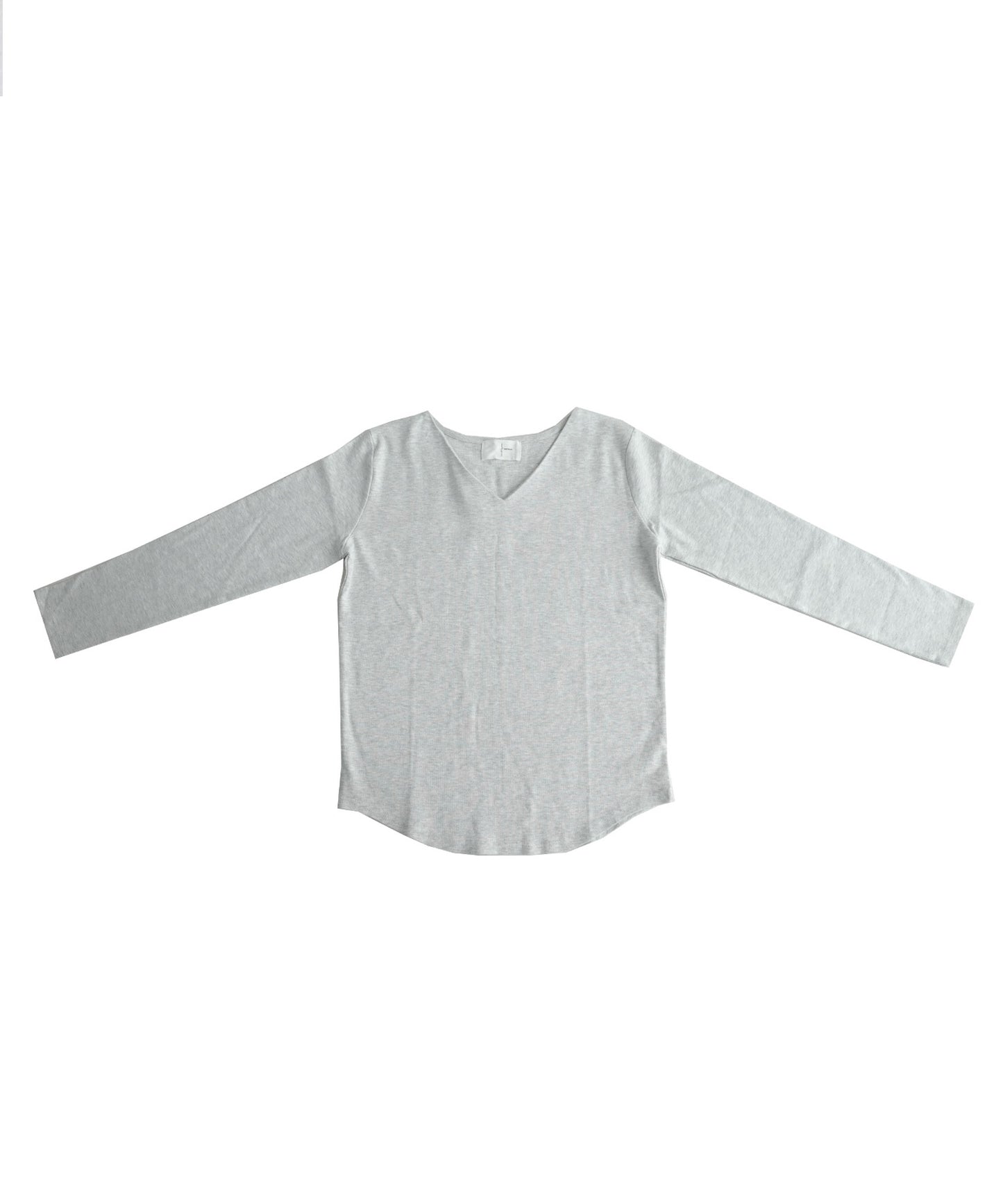 Cotton V -neck Long sleeve T-shirt Ladies Tops Cotton