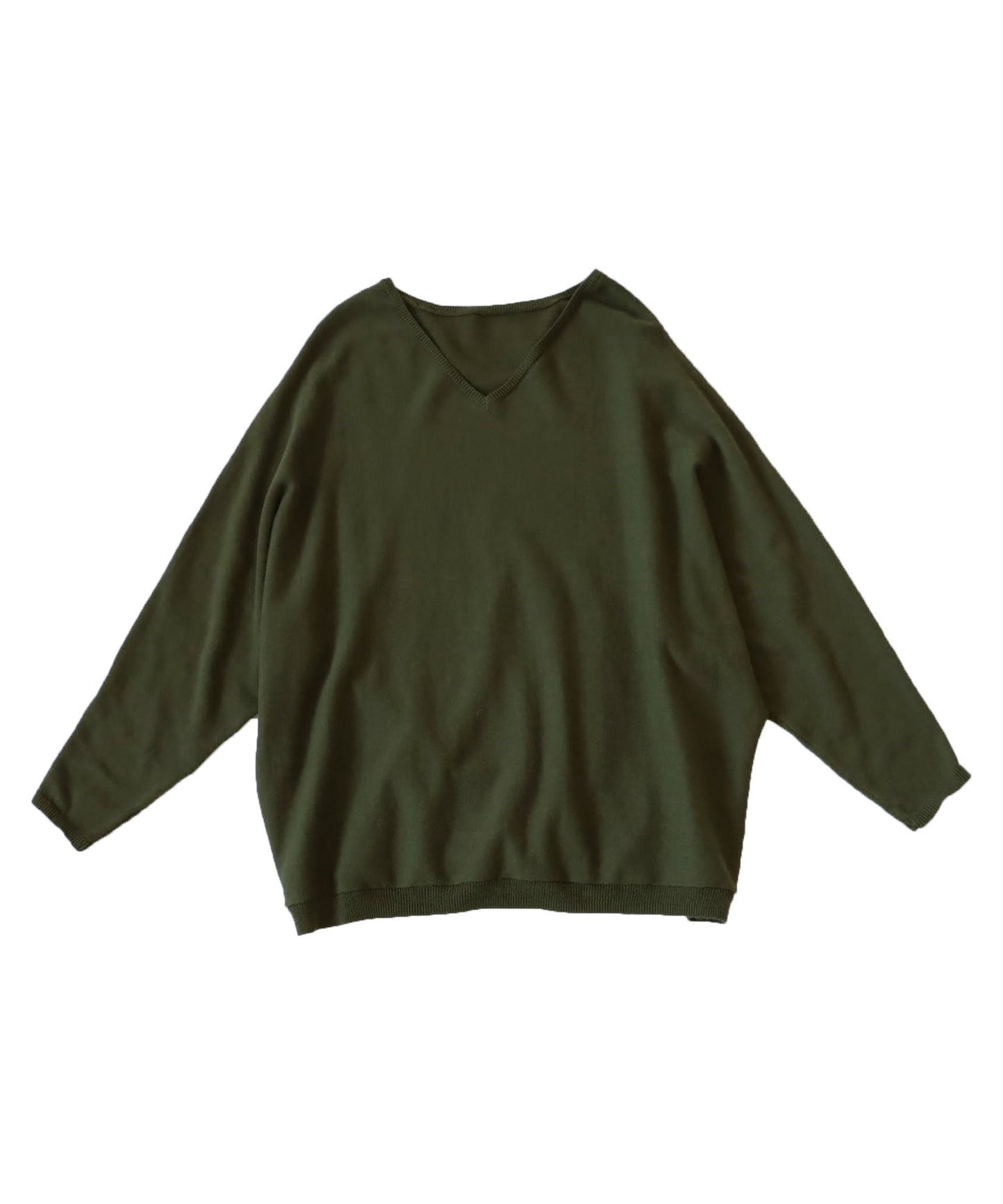 Ladies wide knitted tops long sleeve plain Cotton