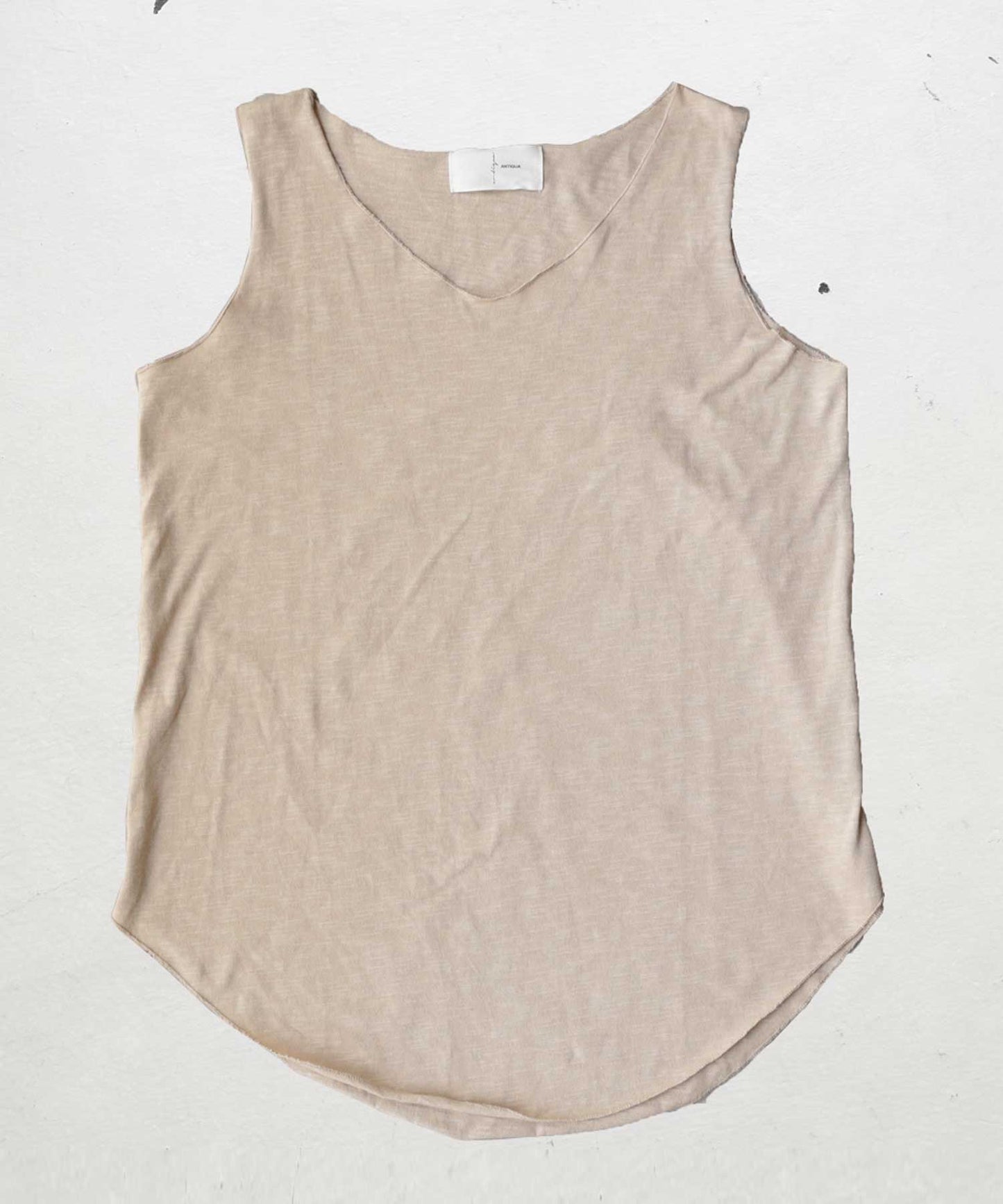 Slab fabric mellow Ladies Tank Tank Top Cotton 100%