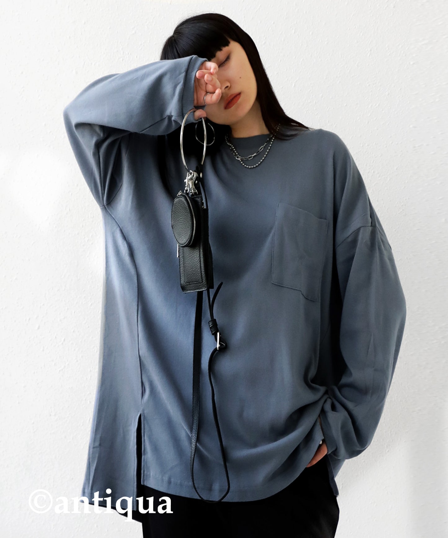 Long T-shirt with pockets Ladies