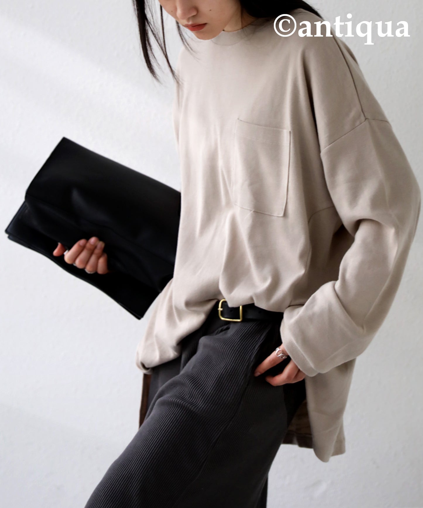 Long T-shirt with pockets Ladies