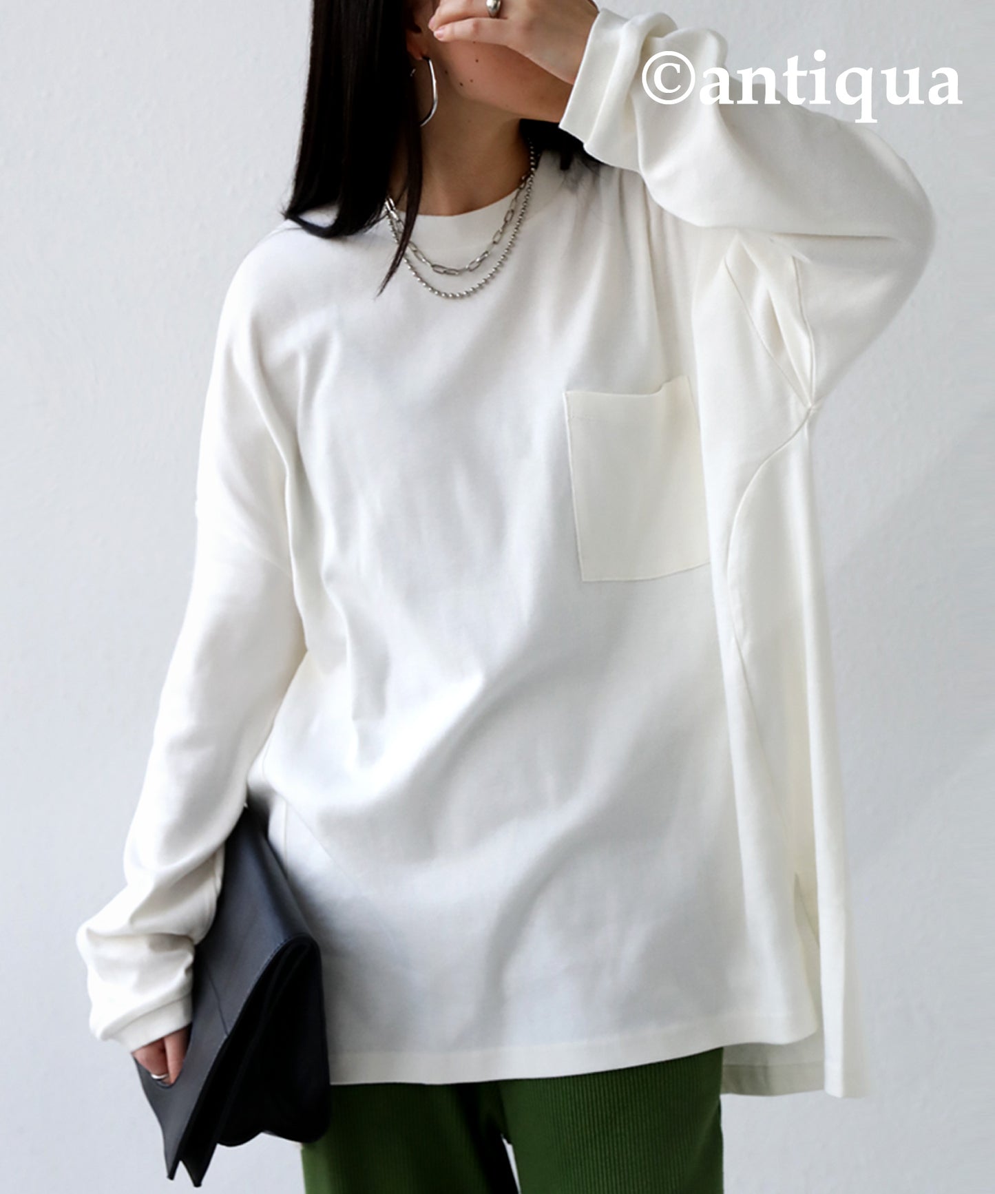 Long T-shirt with pockets Ladies