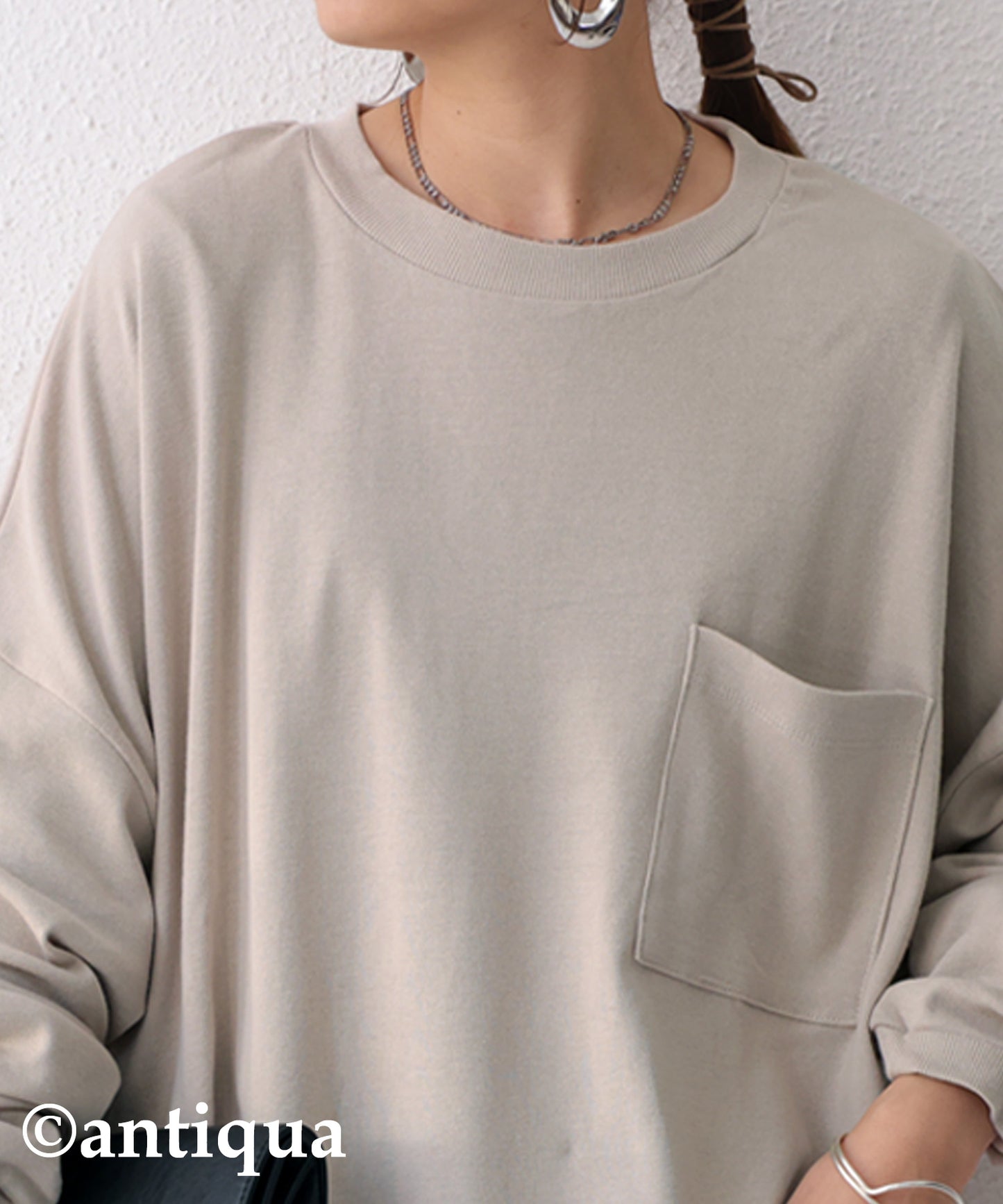 Long T-shirt with pockets Ladies