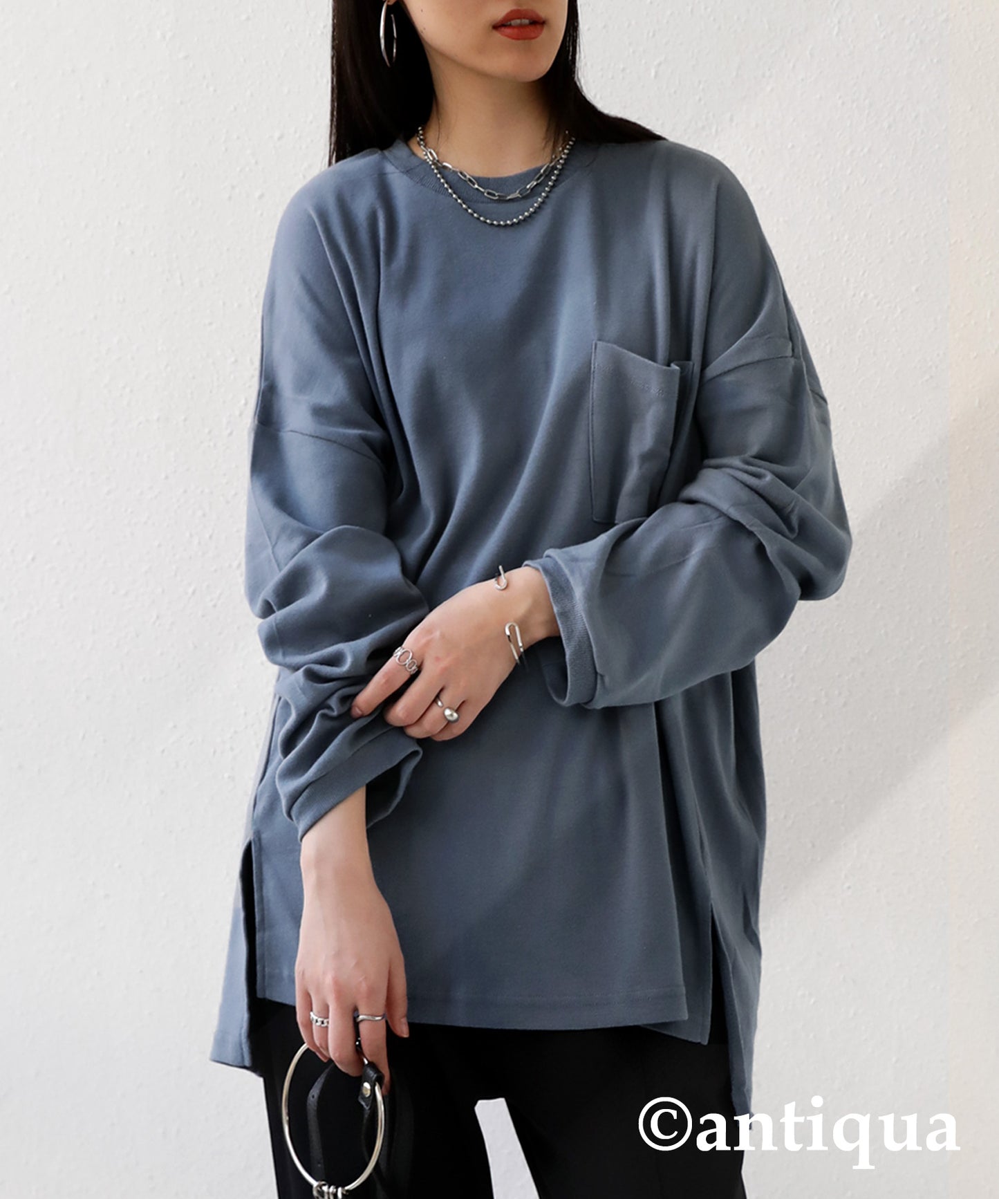 Long T-shirt with pockets Ladies