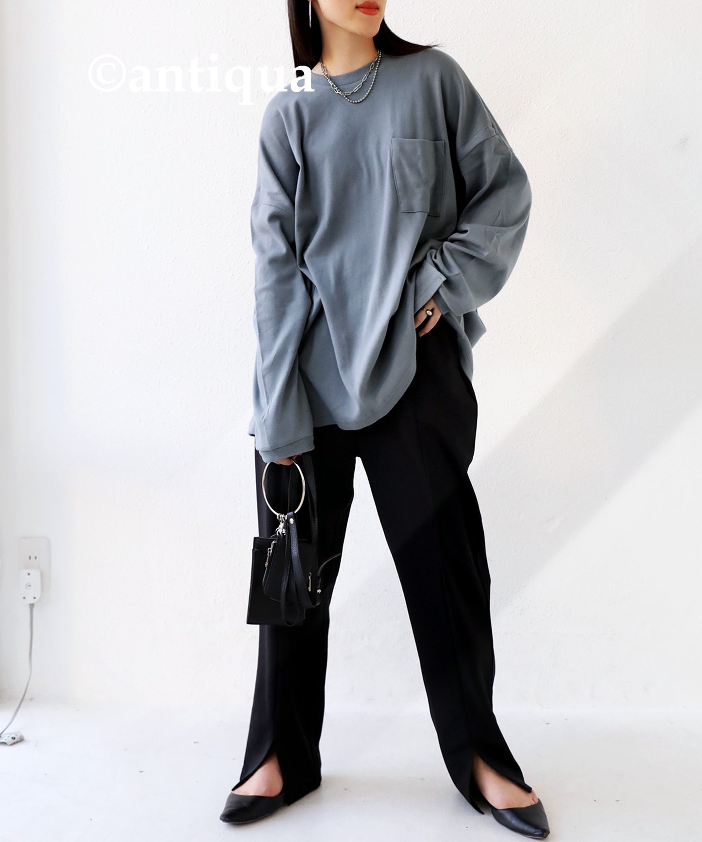 Long T-shirt with pockets Ladies