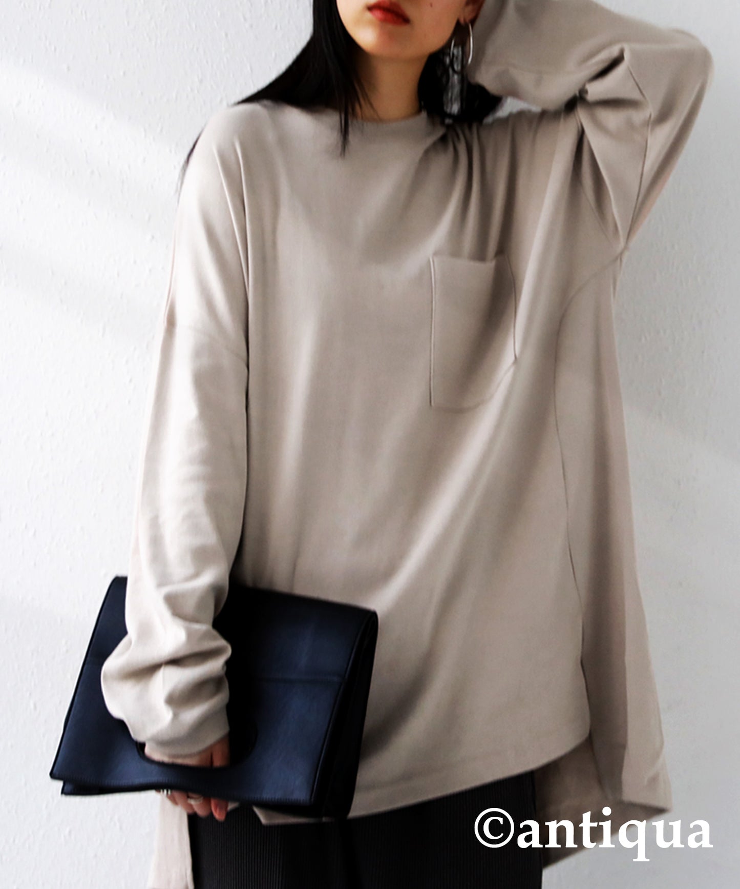 Long T-shirt with pockets Ladies