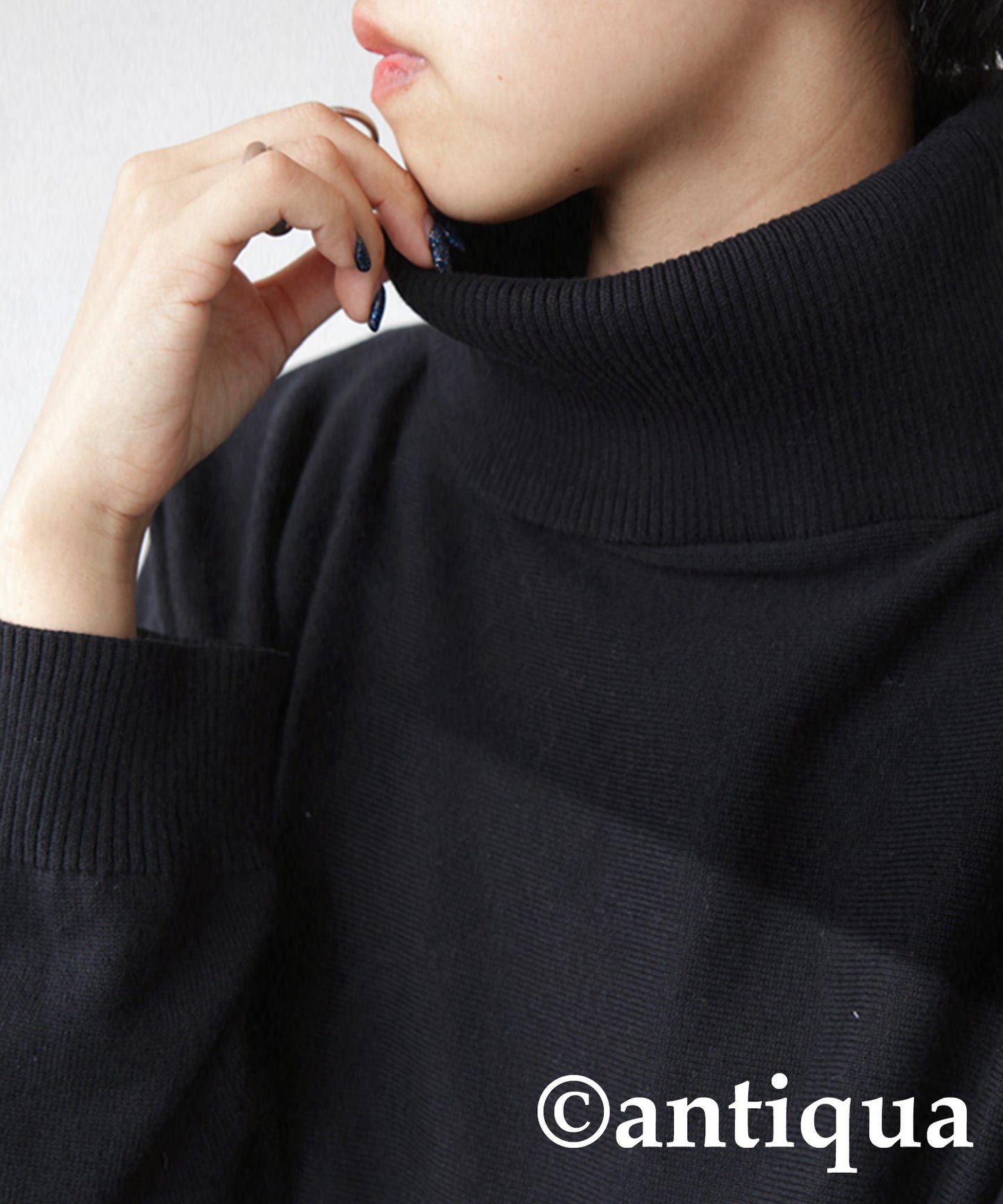 Ladies turtleneck sweater cotton 100%