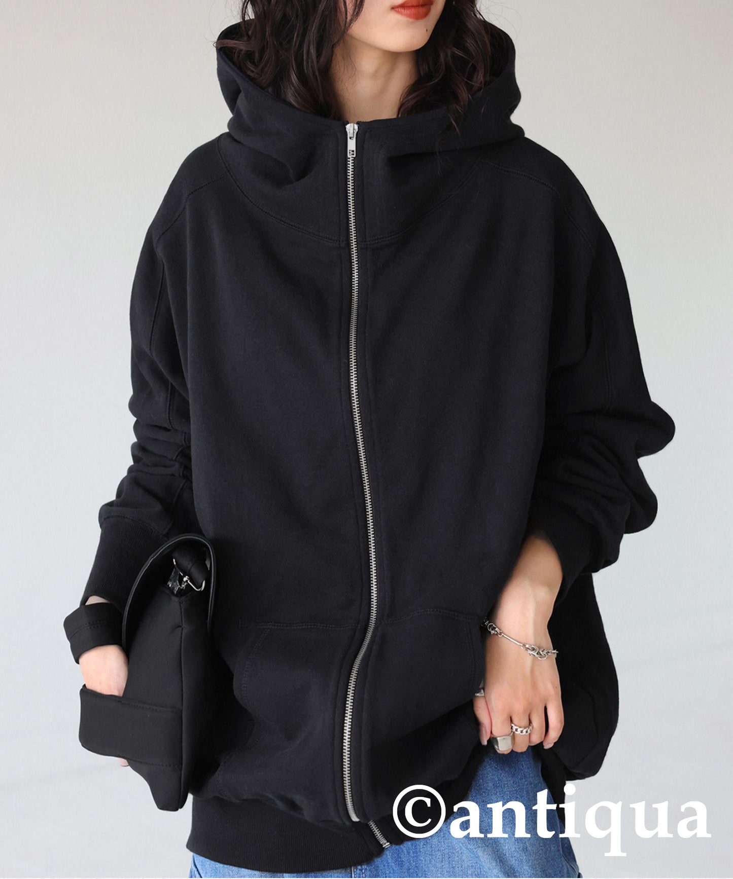 Zip Dolman hoodie Ladies