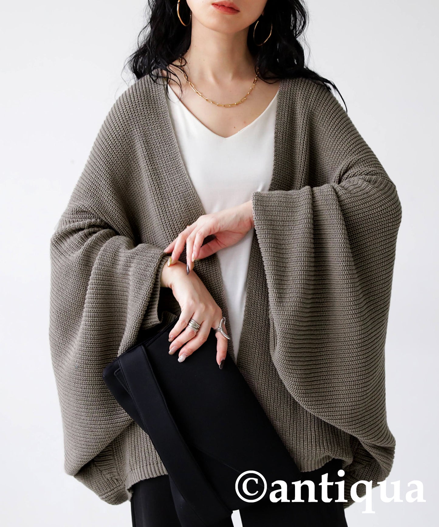 Dolman Ladies Knit Cardigan