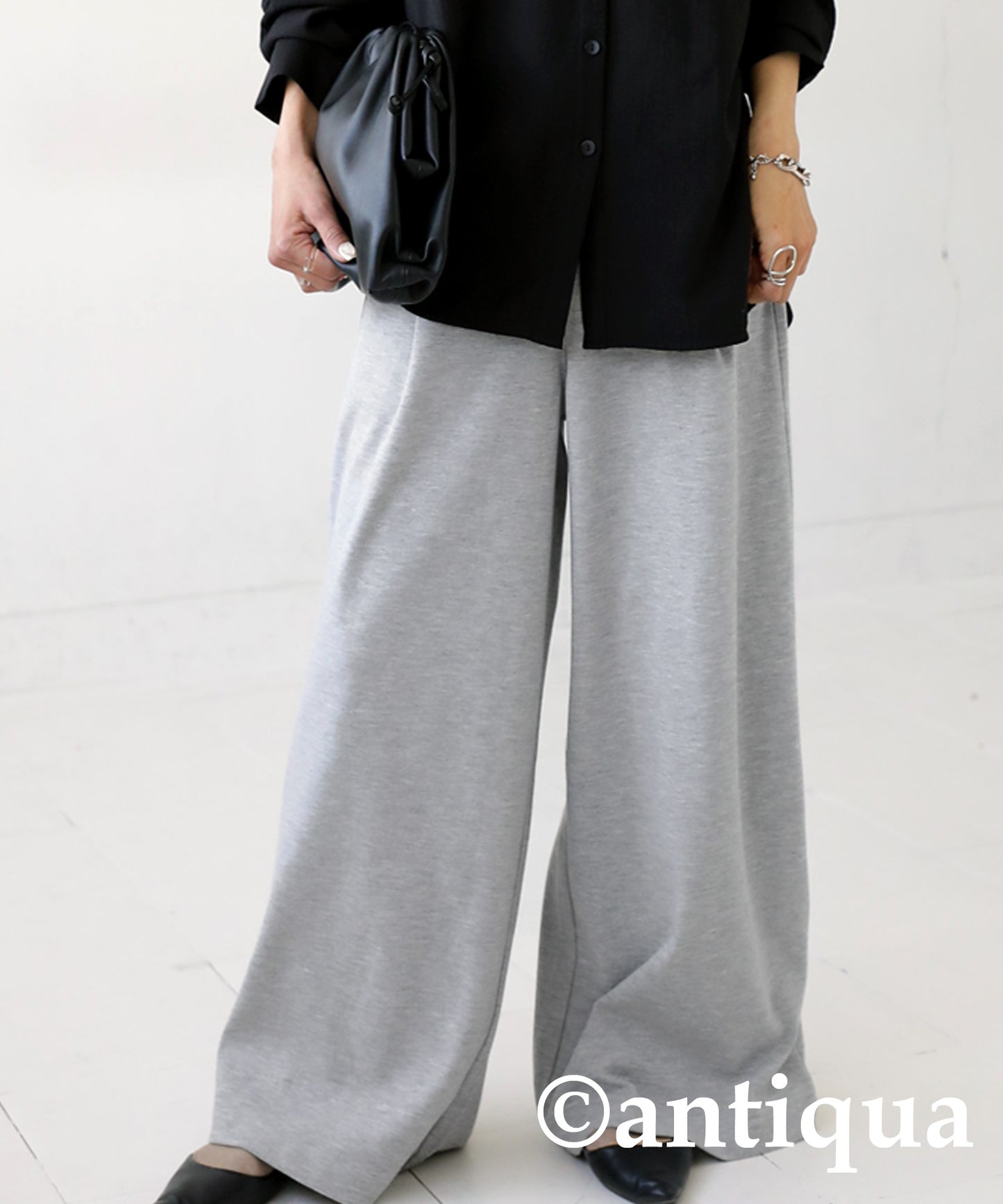 ponte fabric wide Ladies Pants Long