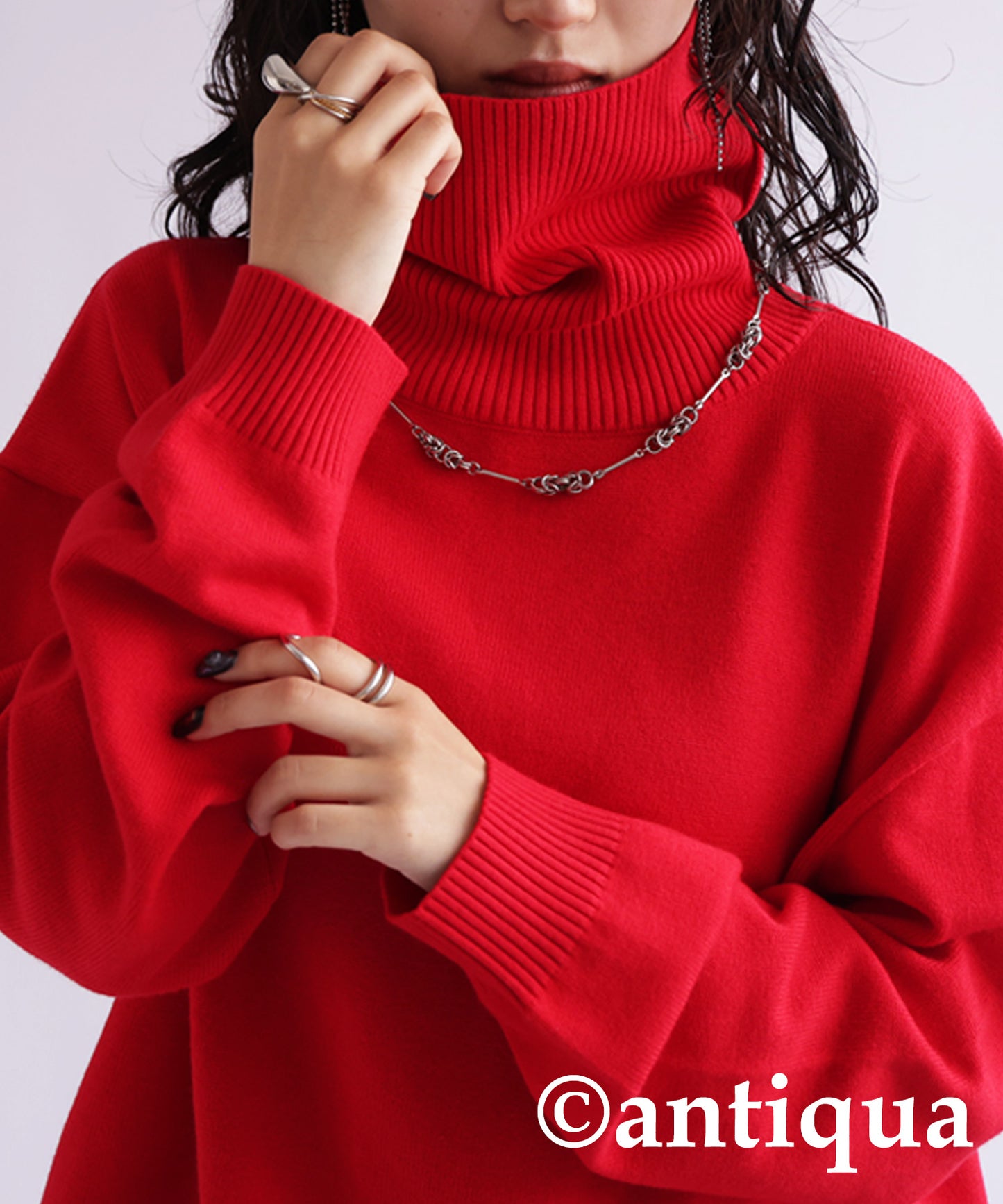 High neck knit Ladies