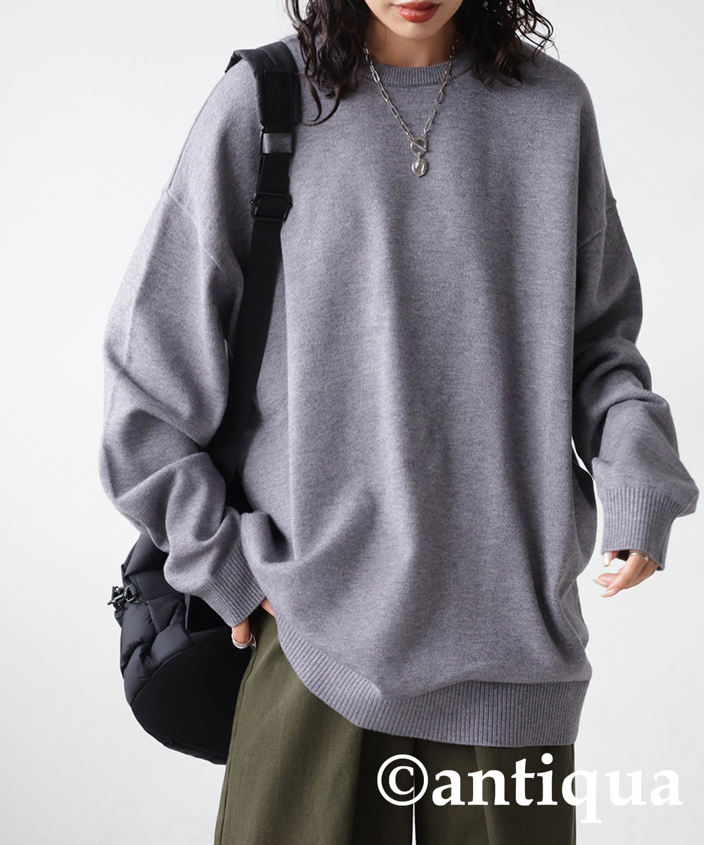 Crew neck knit Ladies