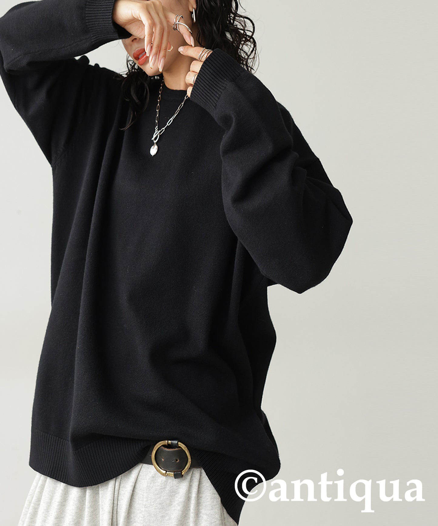 Crew neck knit Ladies