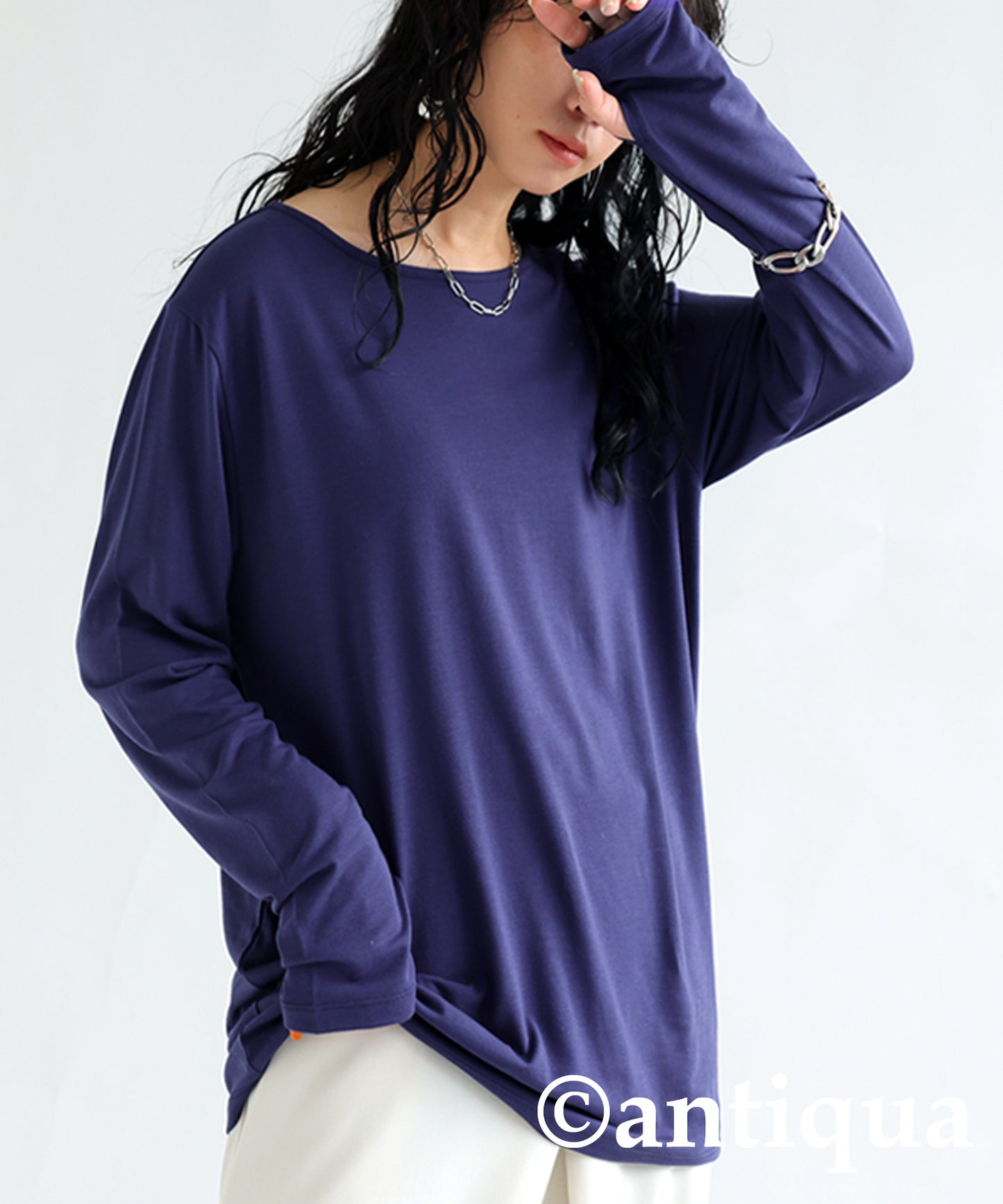 Cool touch UV Cut Ladies tops Tops in rib with thumb hole