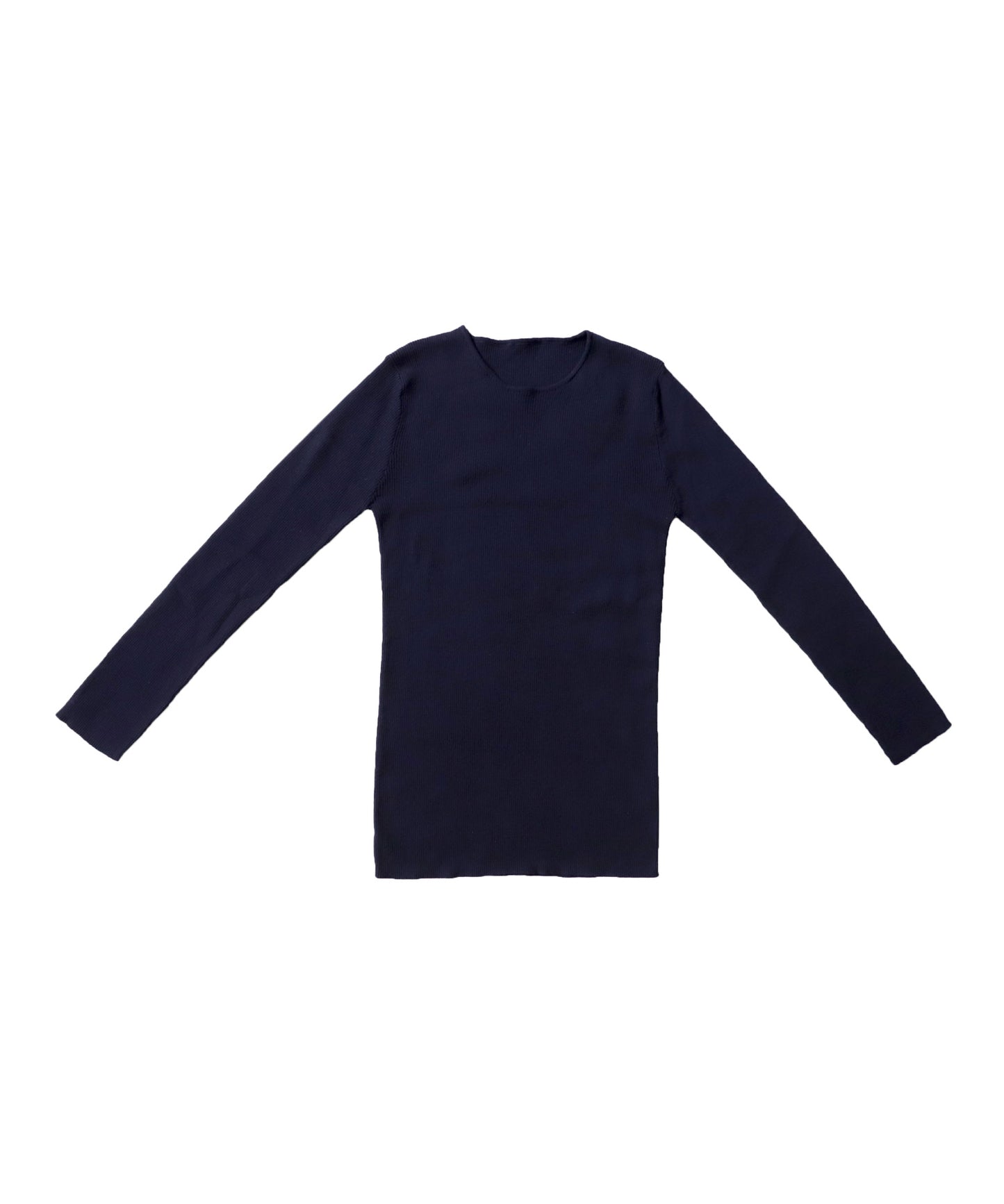 Crew neck rib knit Ladies