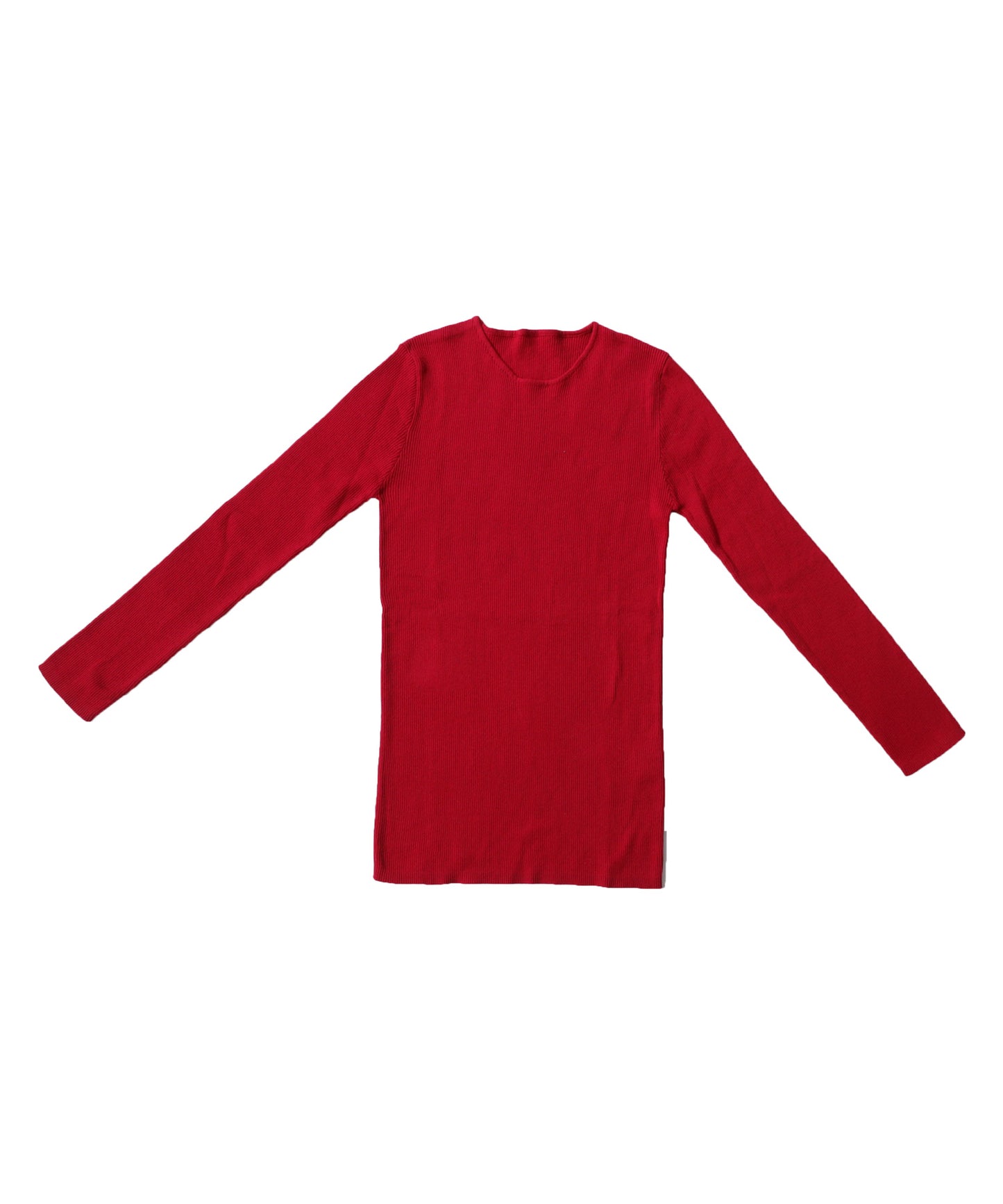 Crew neck rib knit Ladies