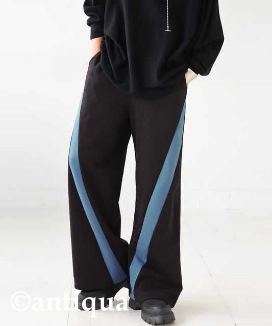 Color Line Wide pants Ladies