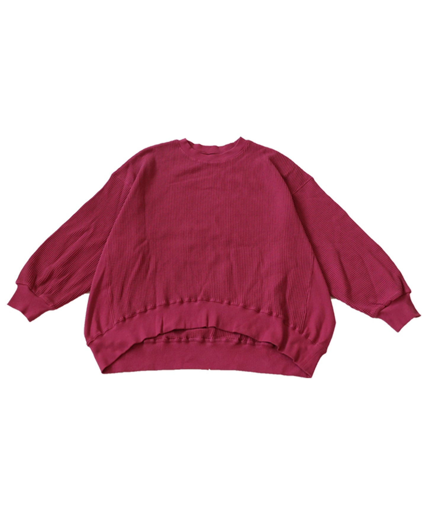 ONI-Waffle Side Rib Pullover Ladies