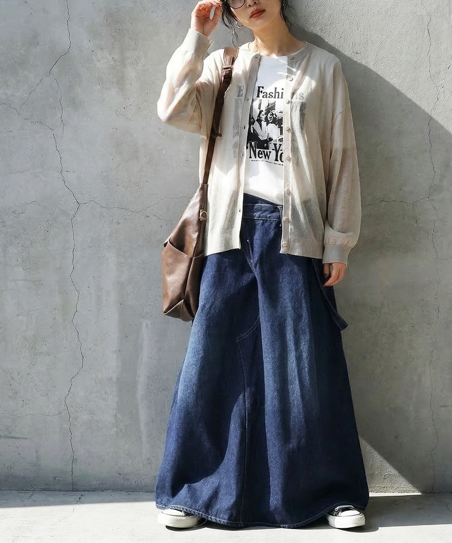 Sheer Knit Cardigan Ladies