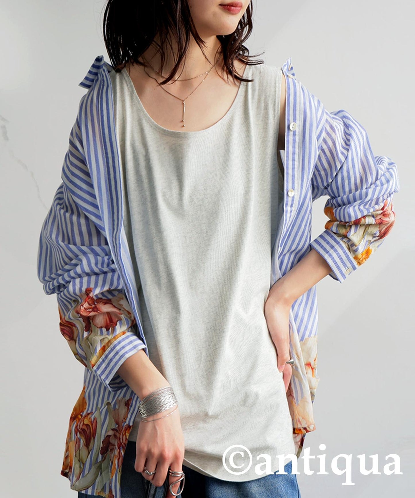 100% Cotton Round Tank Top Ladies