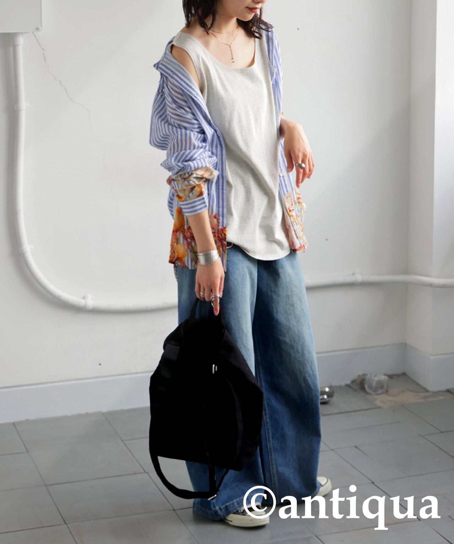 100% Cotton Round Tank Top Ladies
