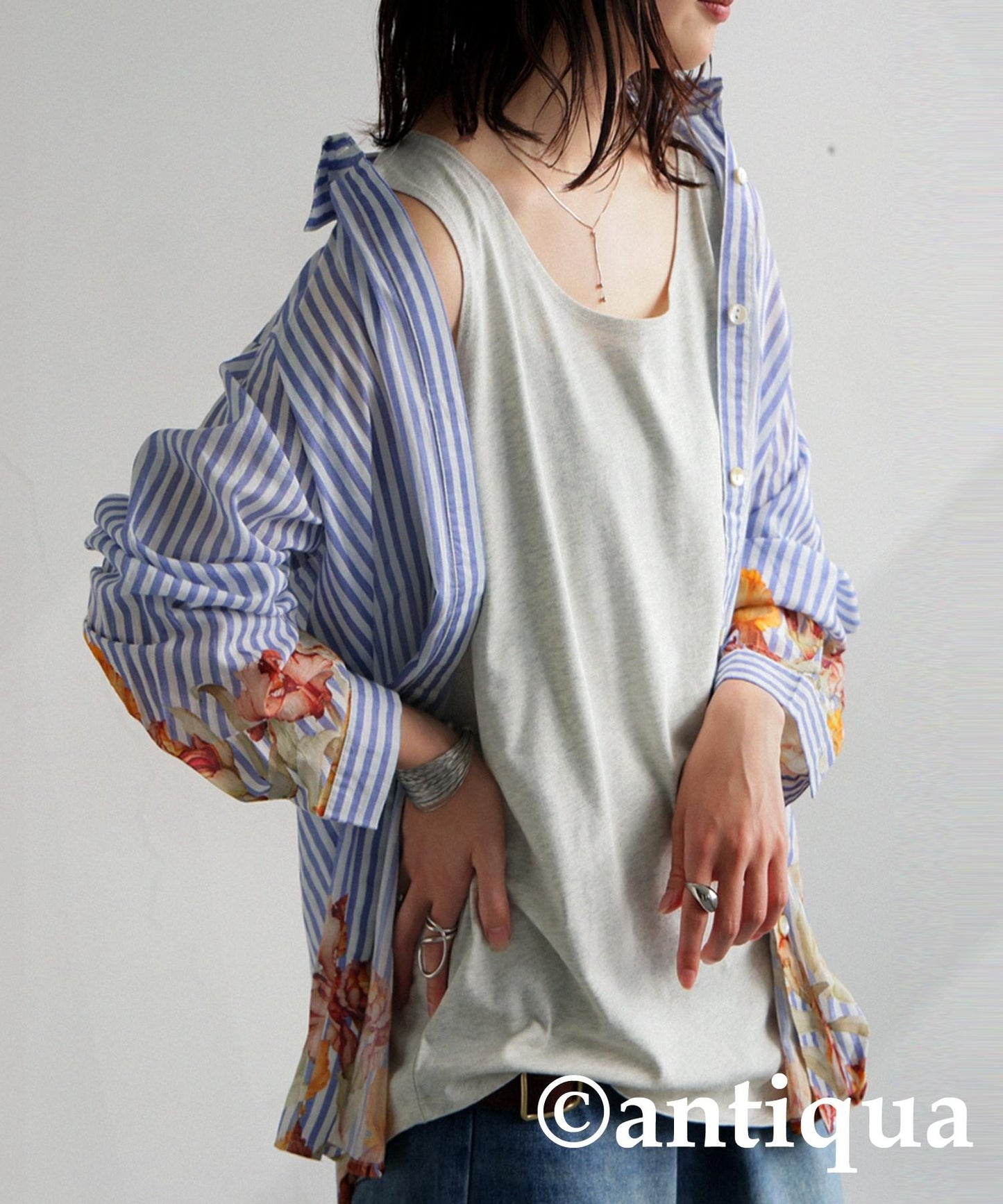 100% Cotton Round Tank Top Ladies