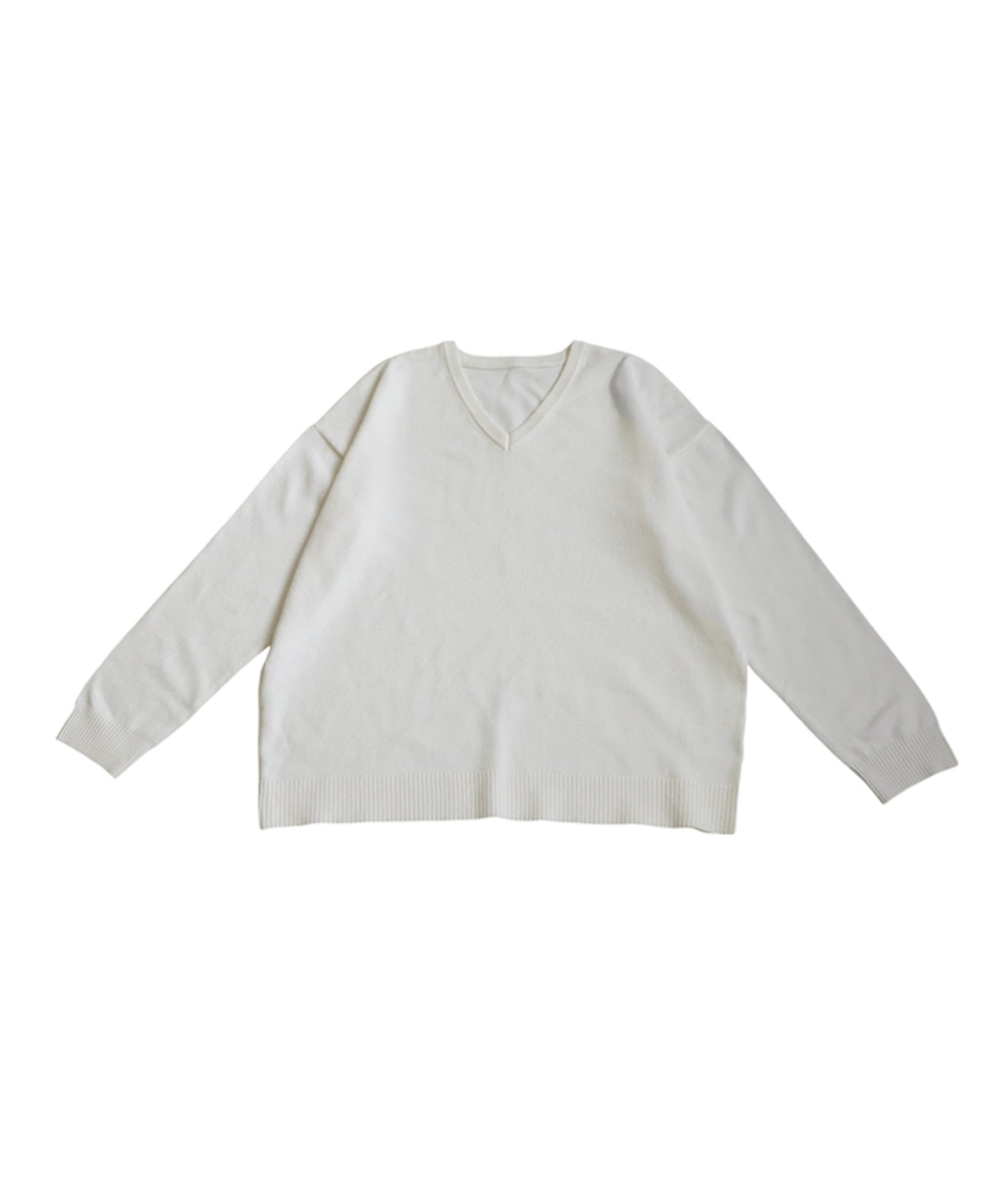 V-Neck Long Sleeve Knit Ladies