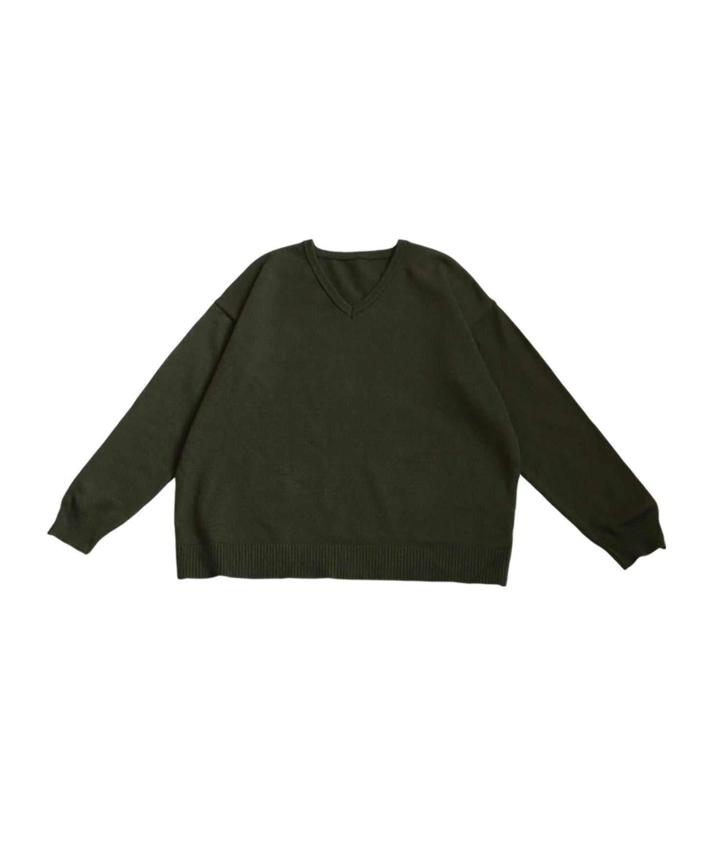 V-Neck Long Sleeve Knit Ladies