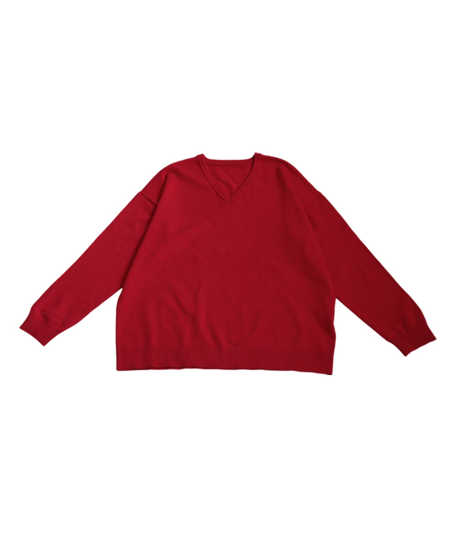 V-Neck Long Sleeve Knit Ladies