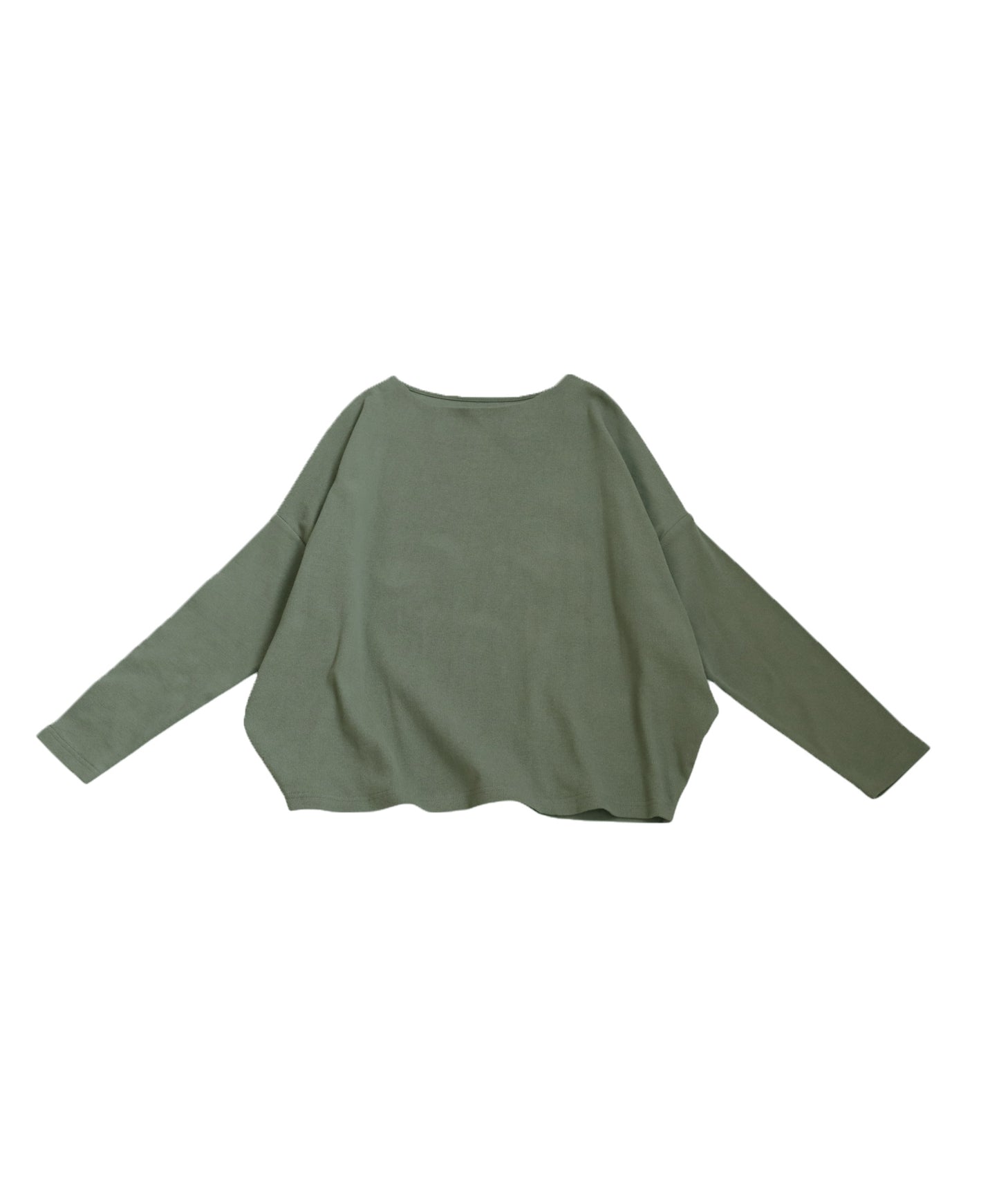 Cocoon Rib Tops Long Sleeve Ladies