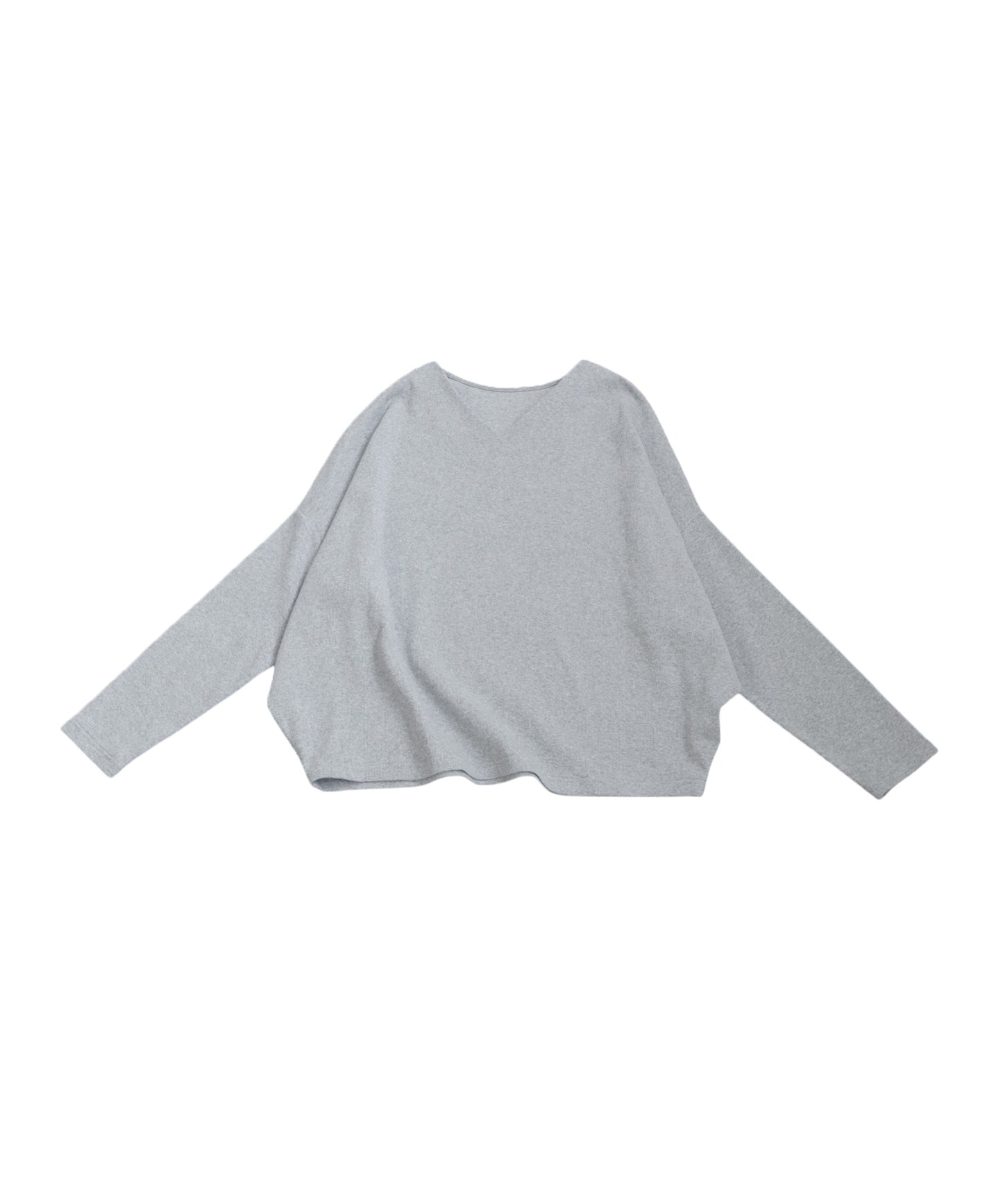 Cocoon Rib Tops Long Sleeve Ladies