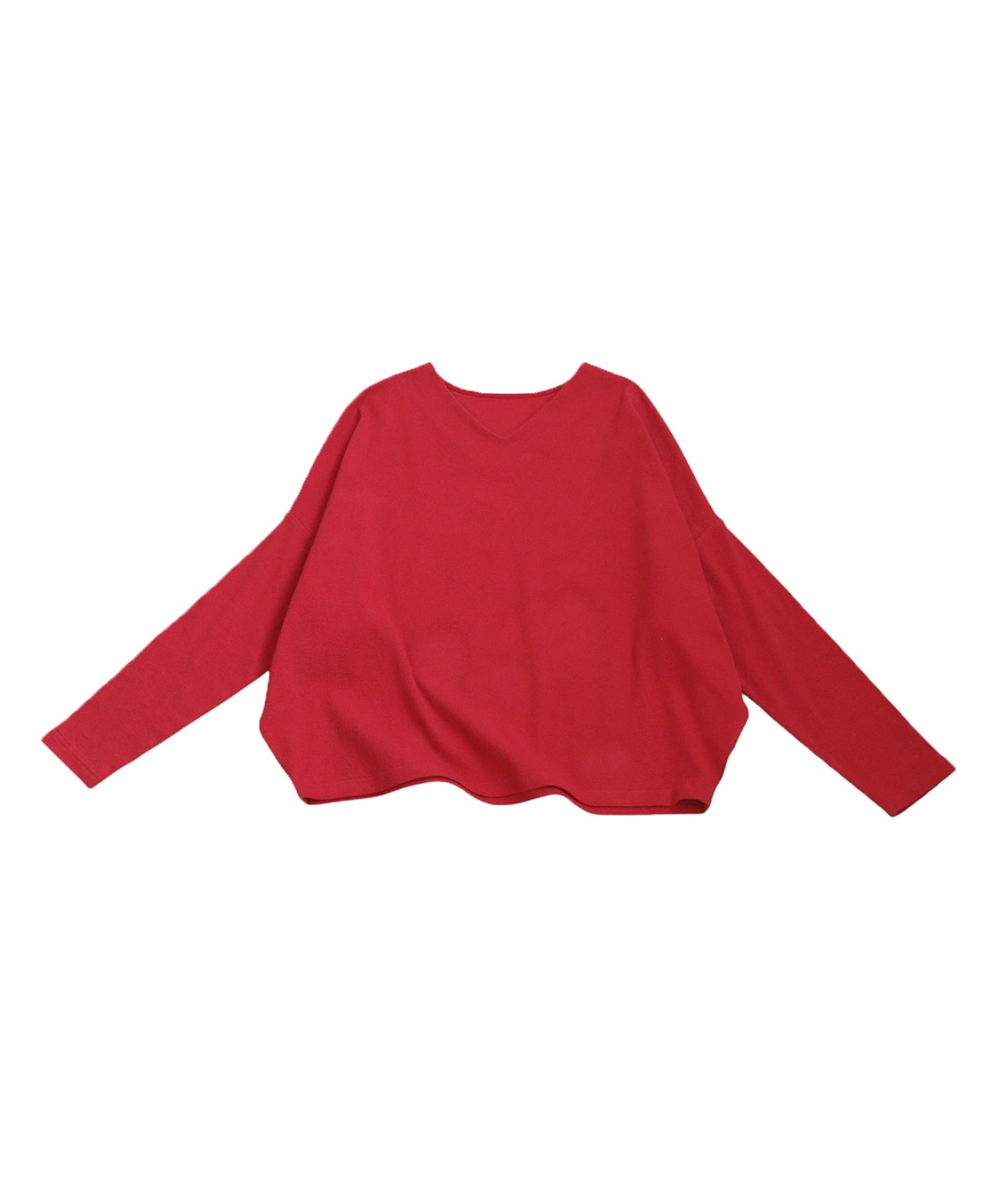 Cocoon Rib Tops Long Sleeve Ladies