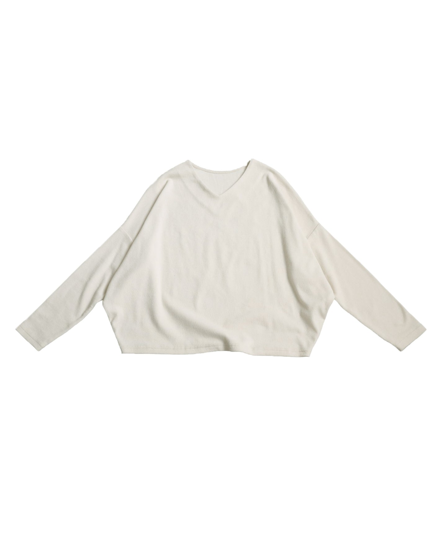 Cocoon Rib Tops Long Sleeve Ladies