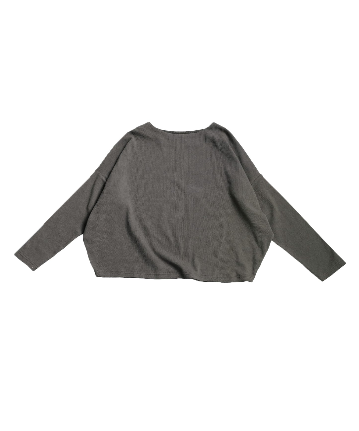 Cocoon Rib Tops Long Sleeve Ladies