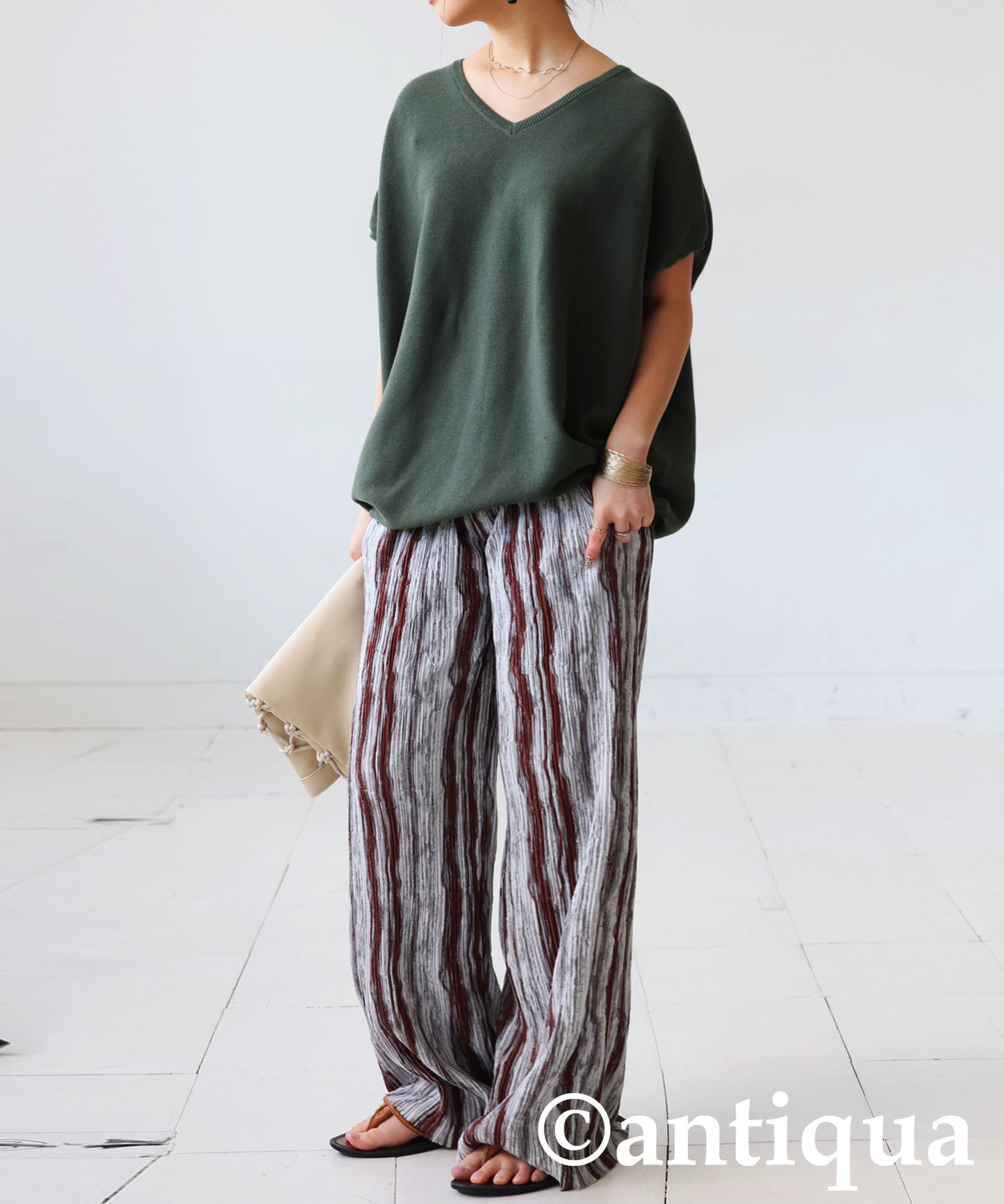 V-Neck Dolman Knit Ladies