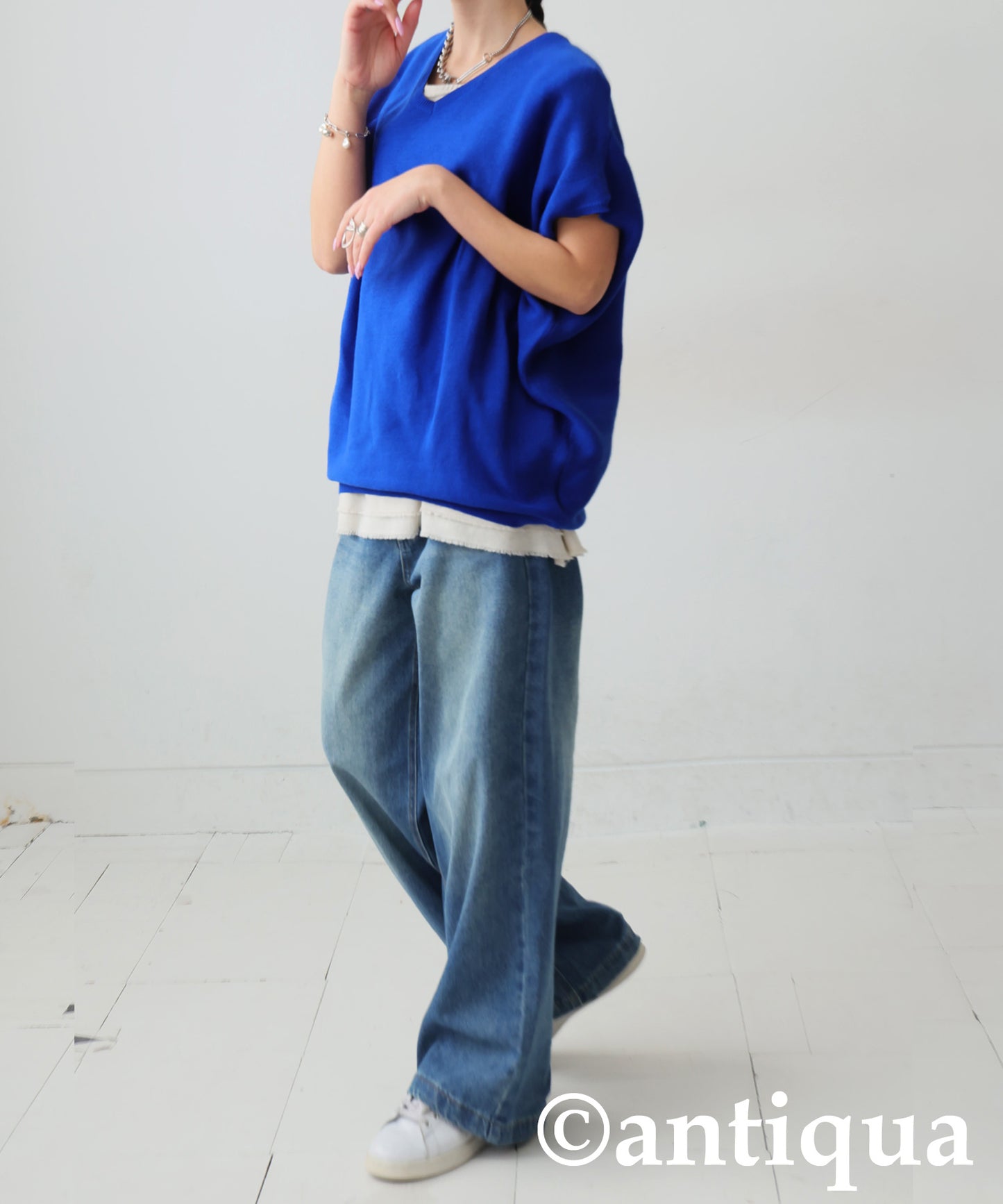 V-Neck Dolman Knit Ladies