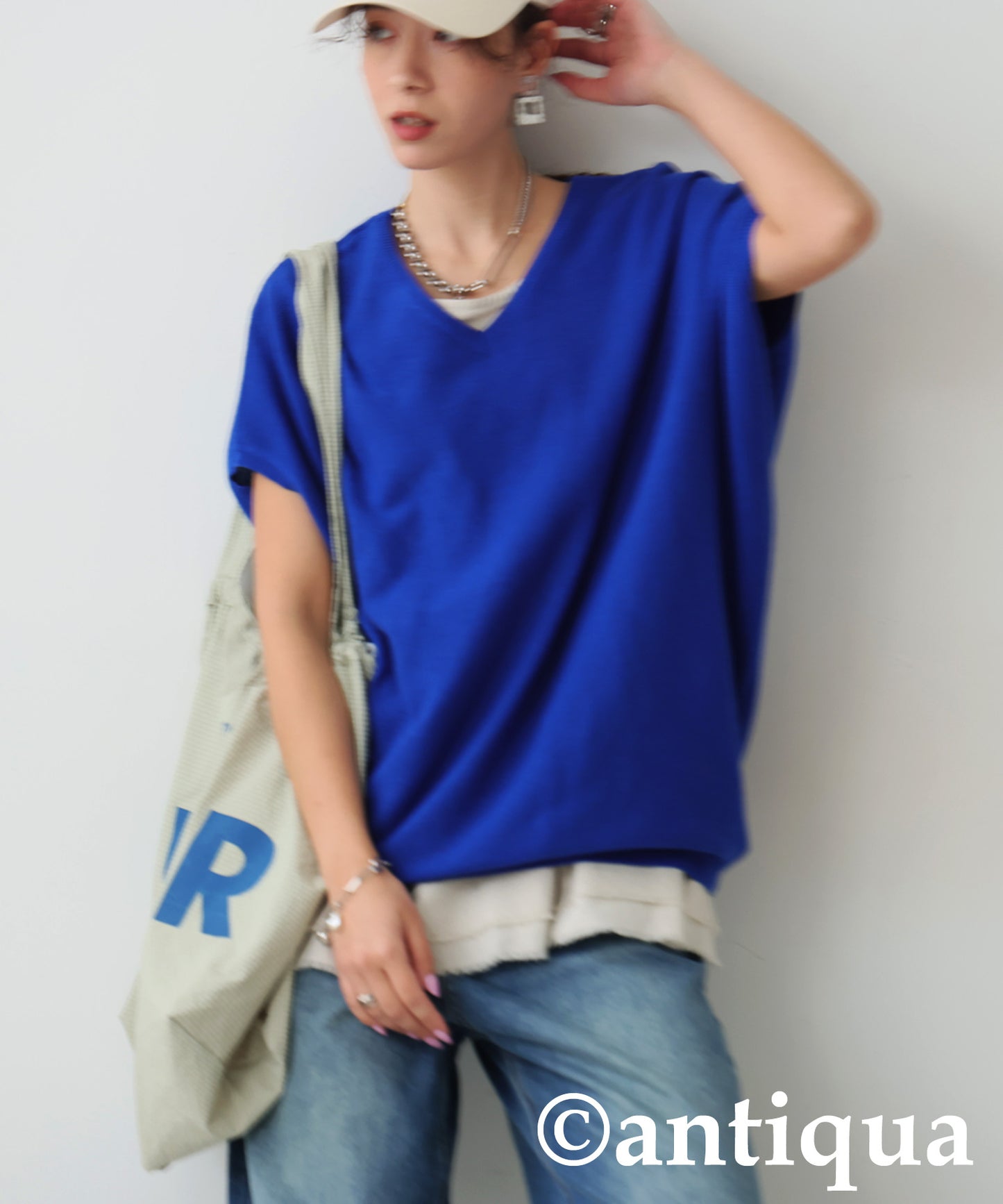 V-Neck Dolman Knit Ladies