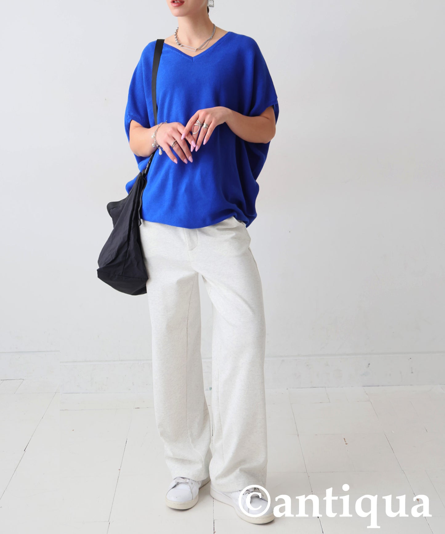 V-Neck Dolman Knit Ladies