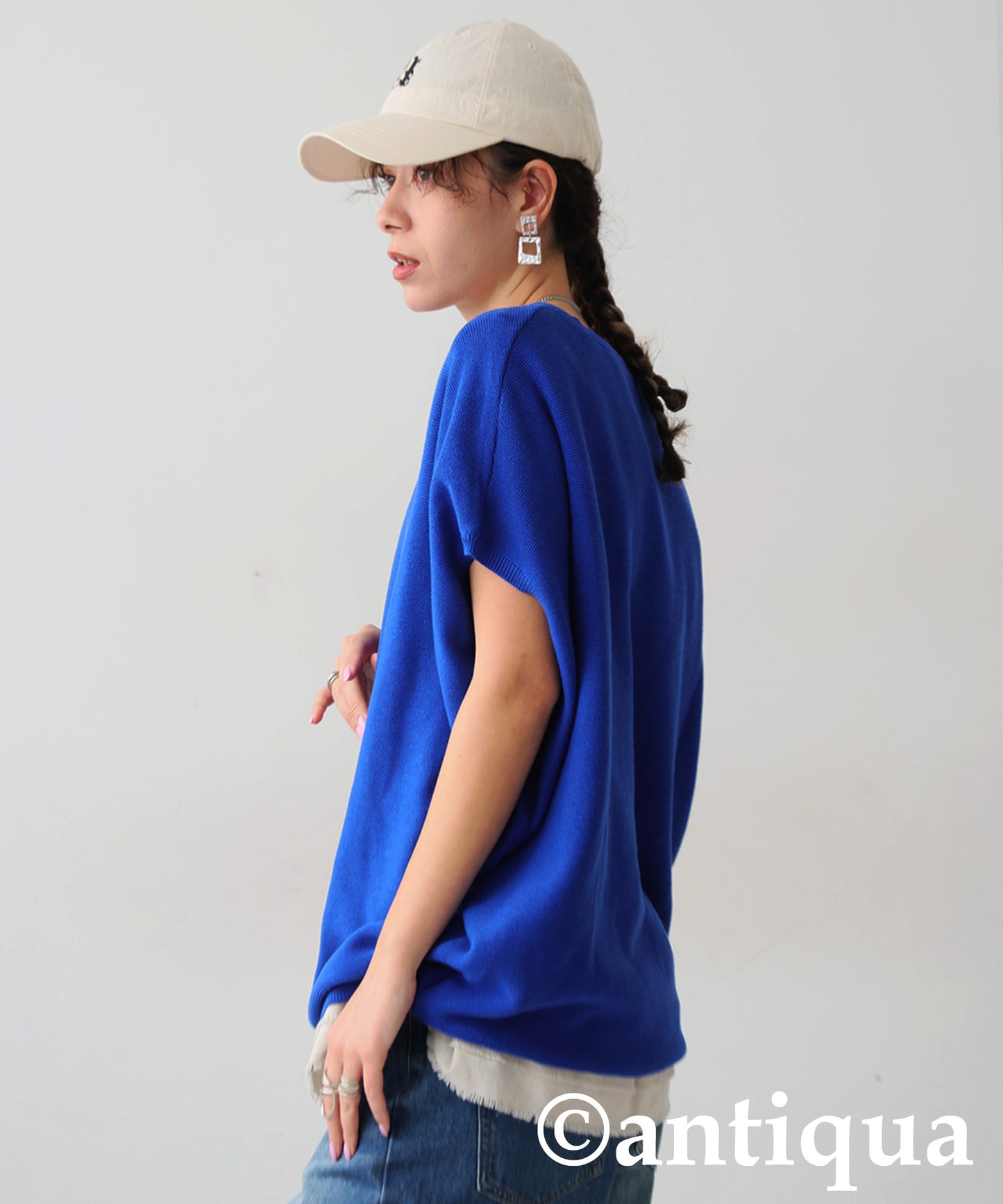 V-Neck Dolman Knit Ladies