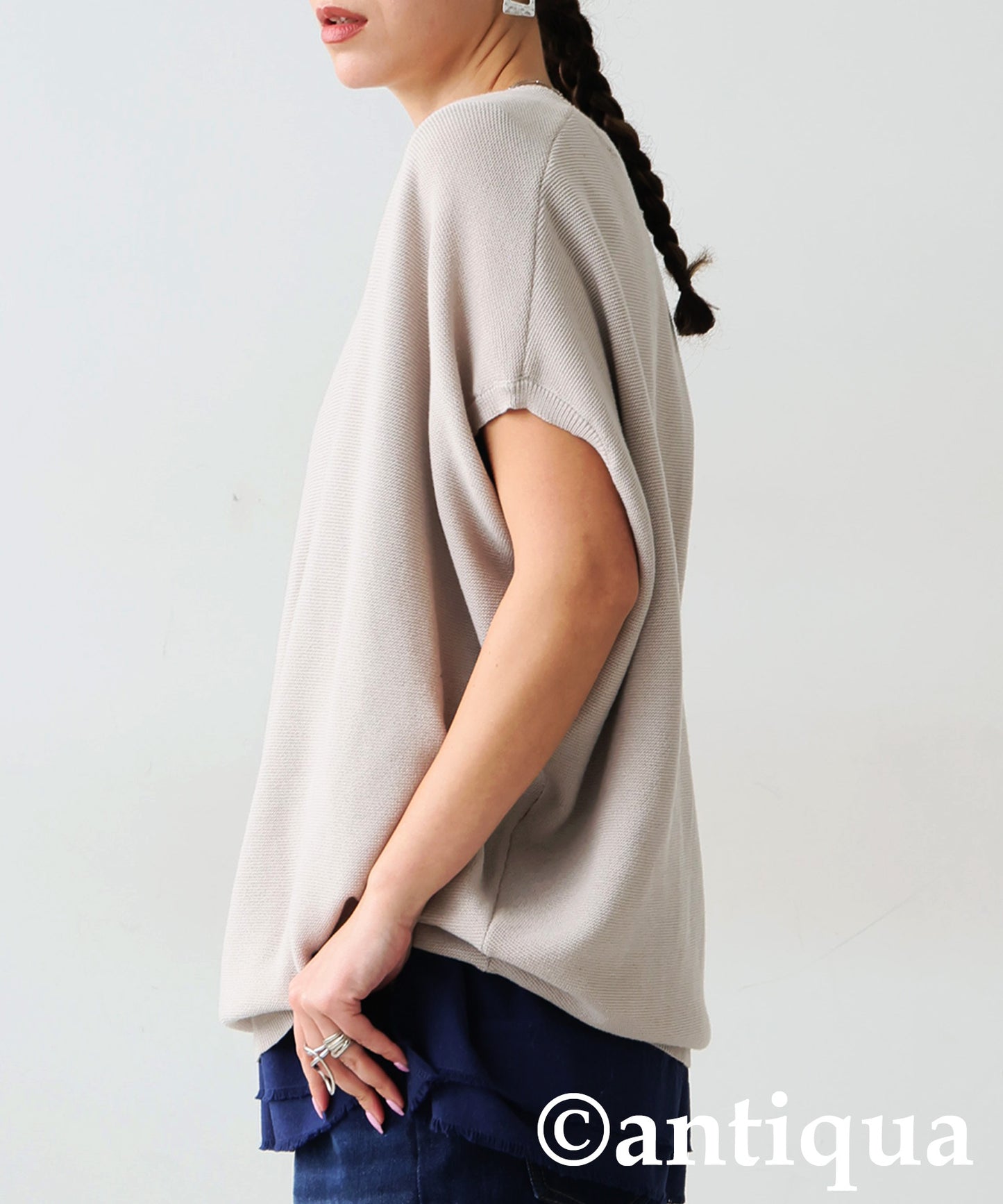 V-Neck Dolman Knit Ladies