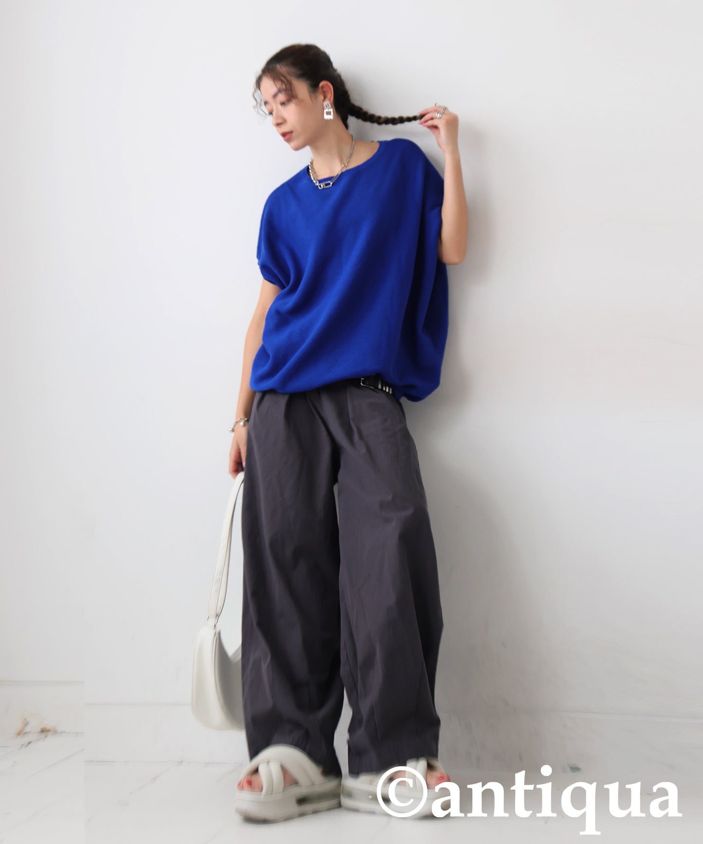 Dolman Boat-Neck Knit Ladies