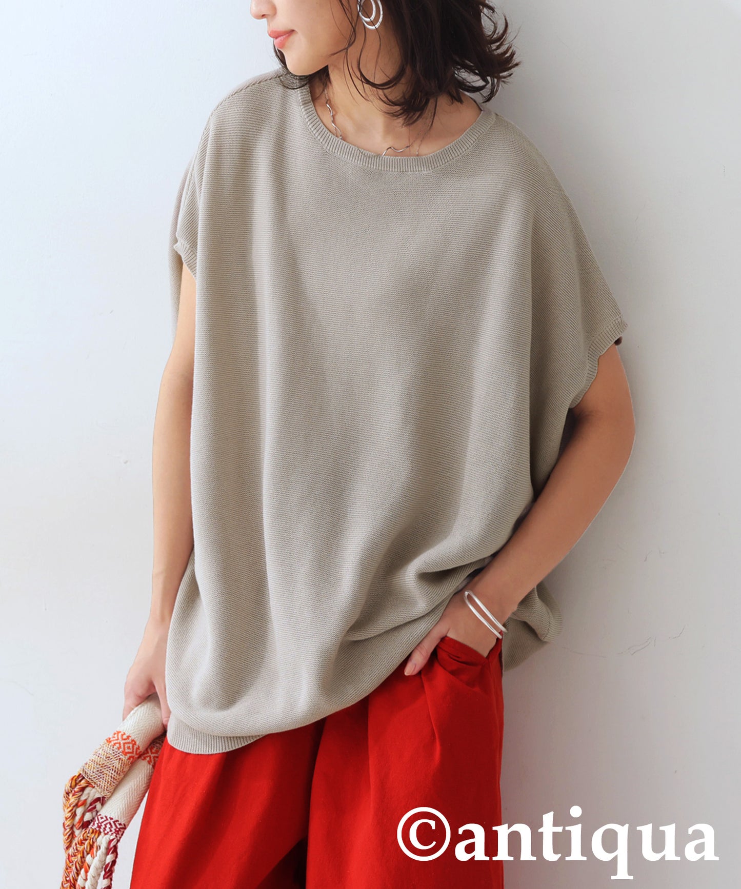 Dolman Boat-Neck Knit Ladies