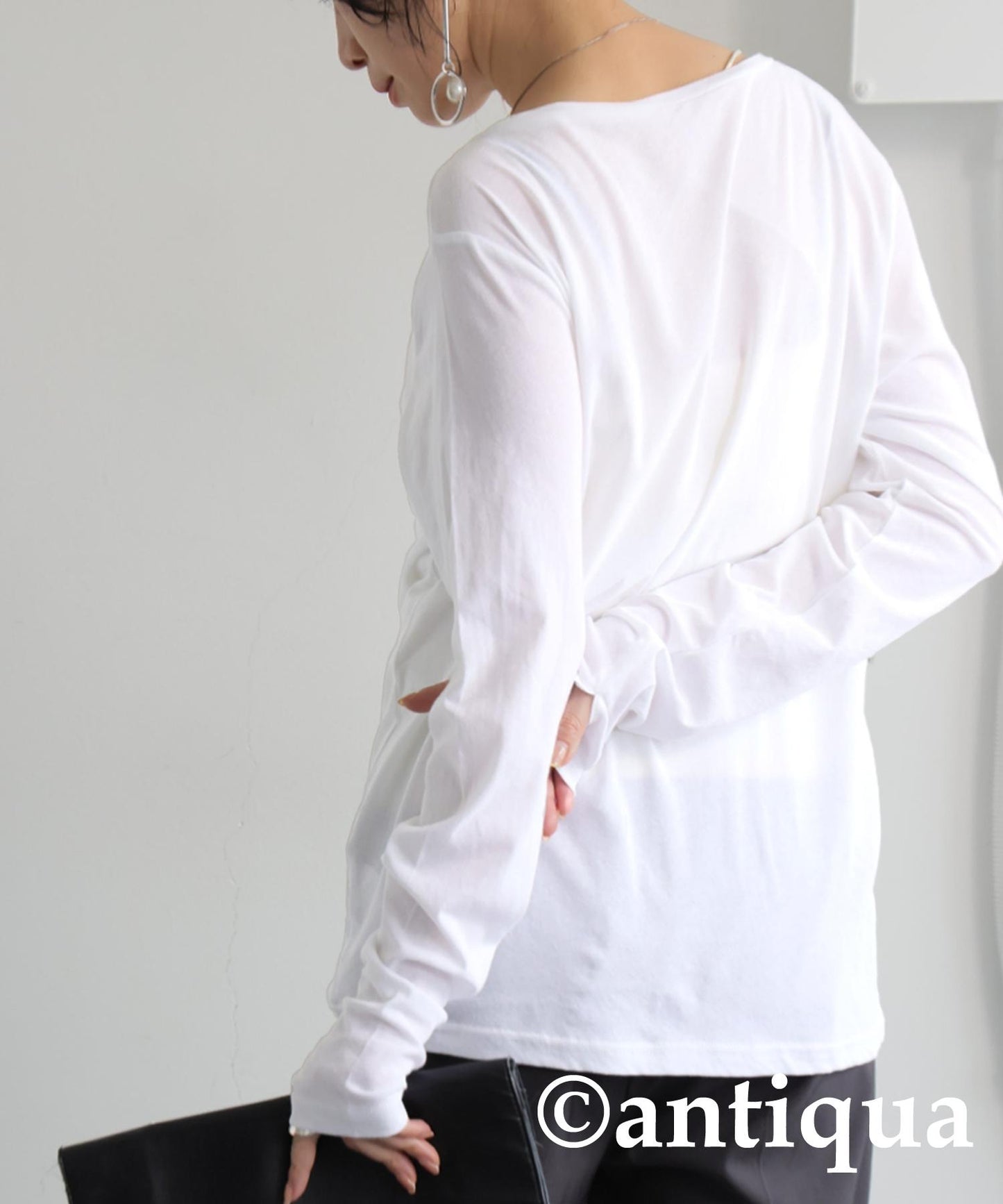 Ladies Slab Sheer Long T-Shirt