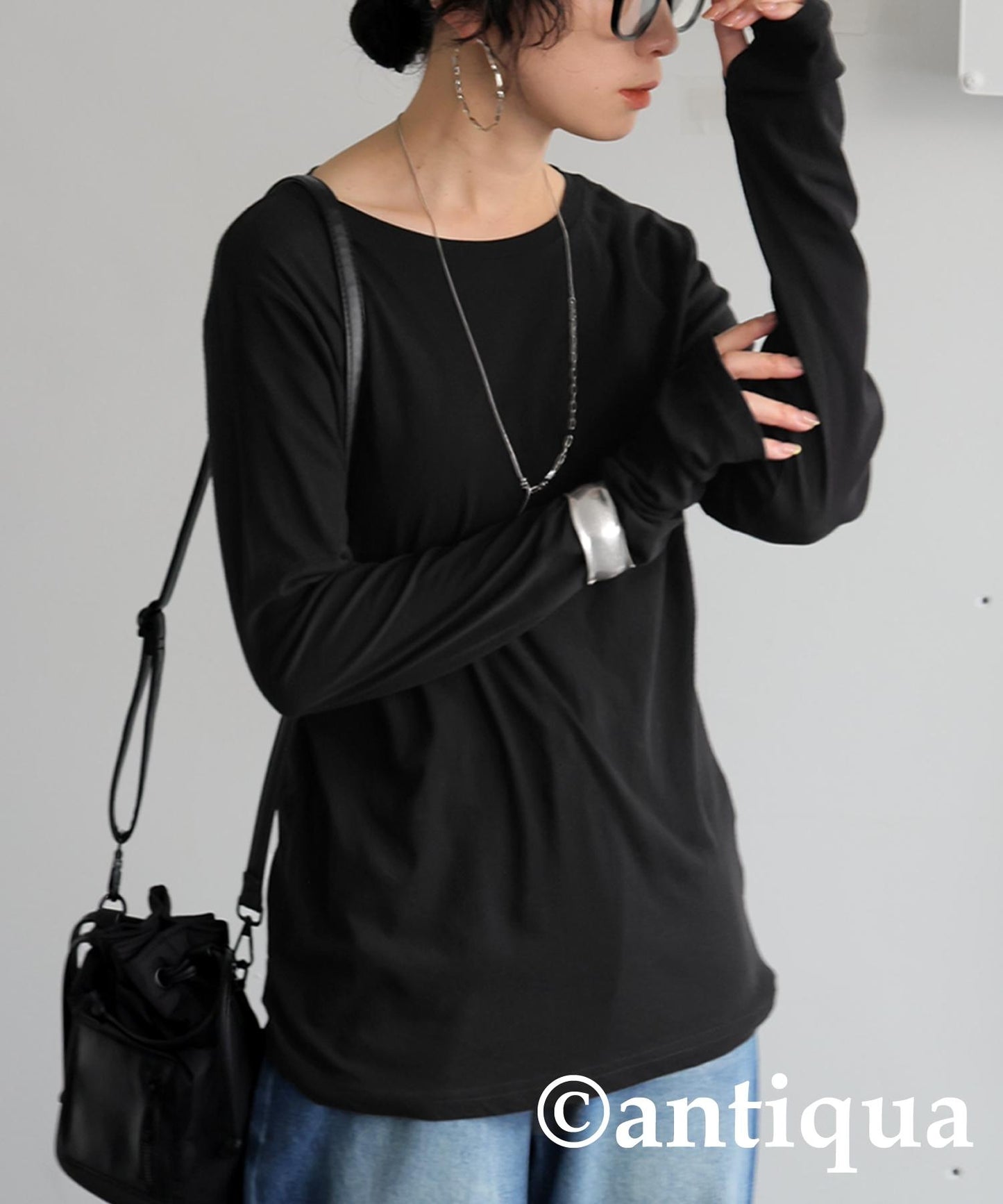 Ladies Slab Sheer Long T-Shirt
