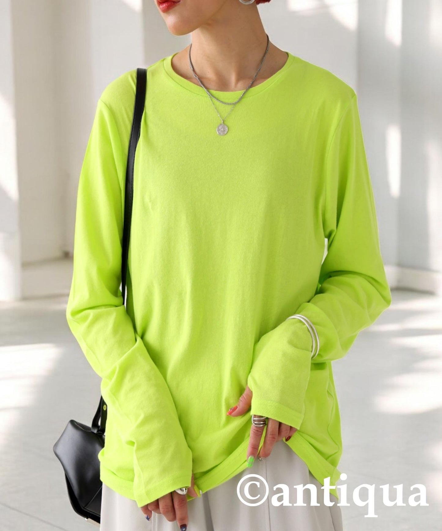 Ladies Slab Sheer Long T-Shirt