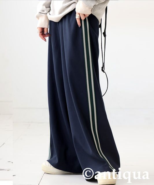 Color-Coordinated Line Pants Ladies