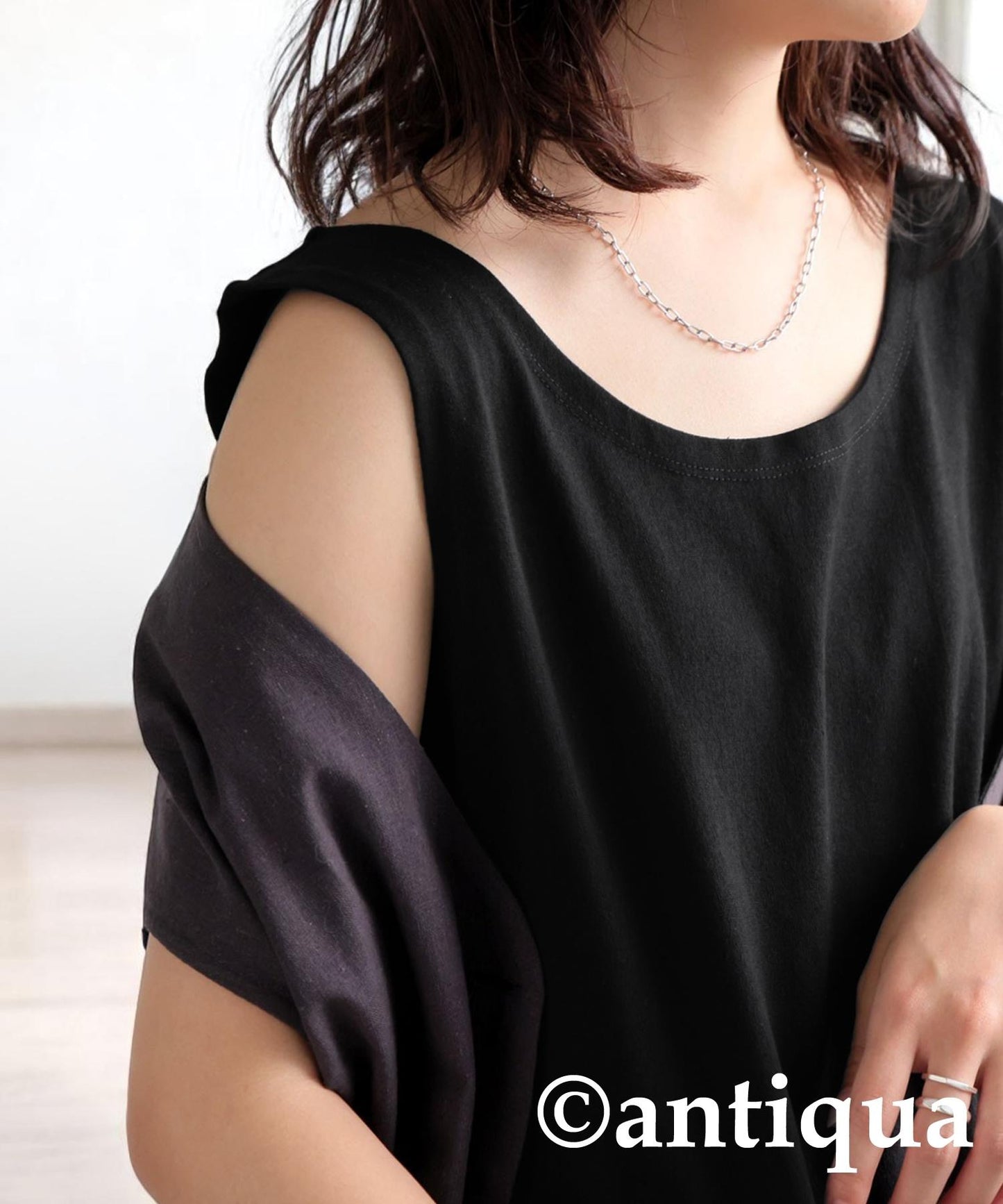 Ladies 100% Cotton Basque Tank Tops